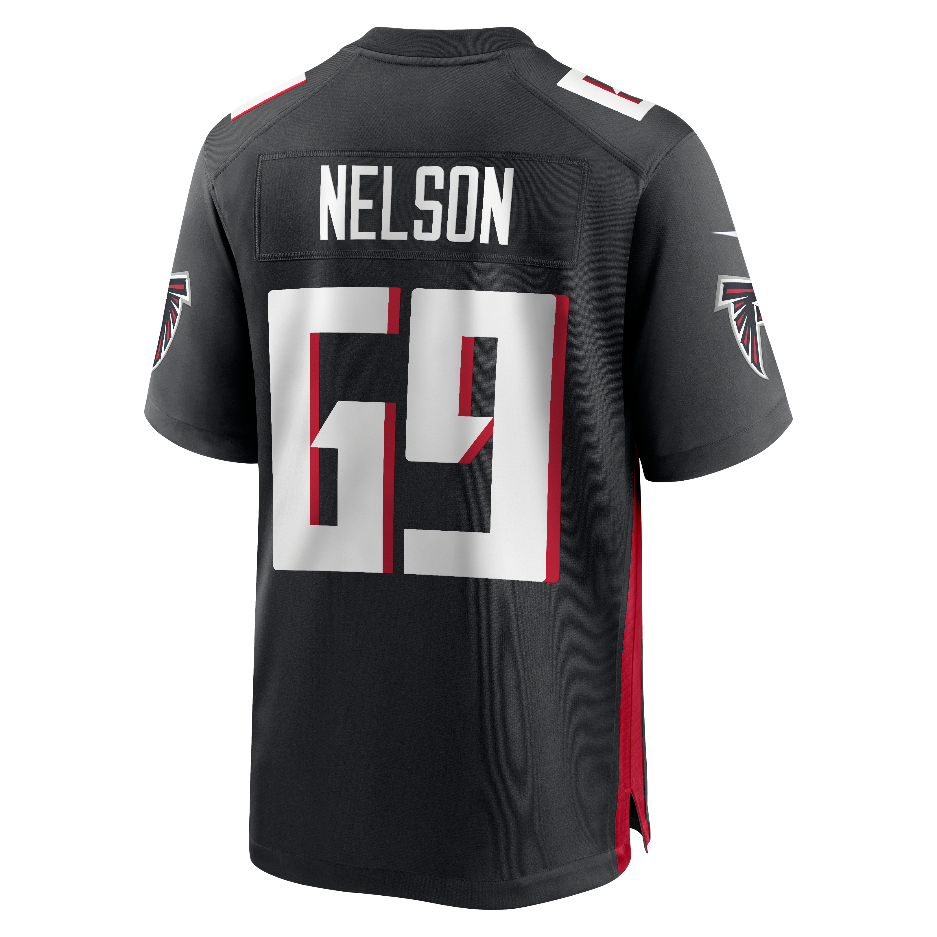 Jack Nelson Atlanta Falcons Team Game Jersey - Black - Image 4
