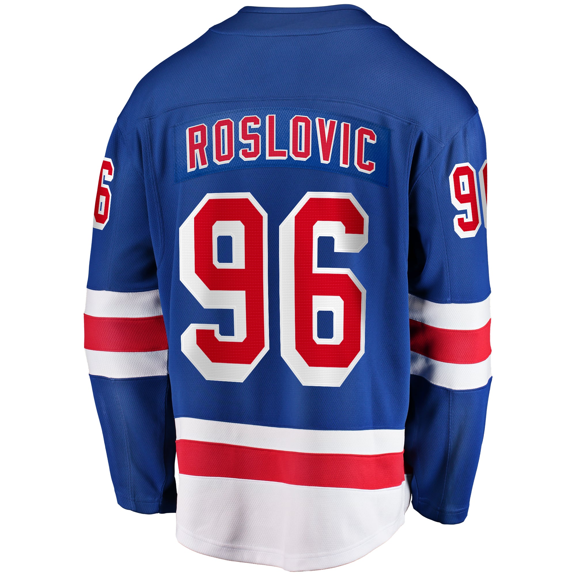 Jack Roslovic New York Rangers Home Premier Breakaway Player Jersey - Blue - Image 4