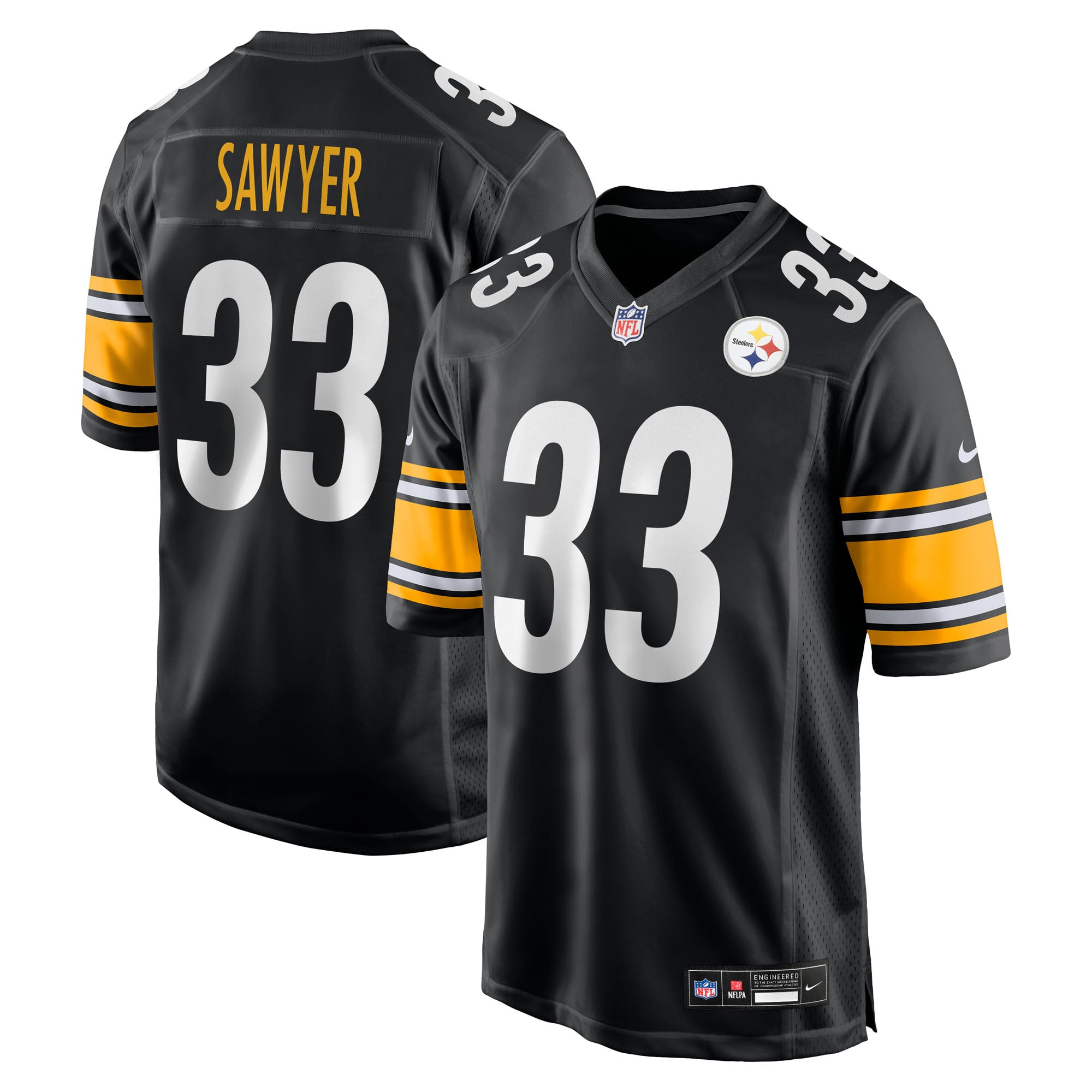 Jack Sawyer Pittsburgh Steelers Team Game Jersey - Black - Black