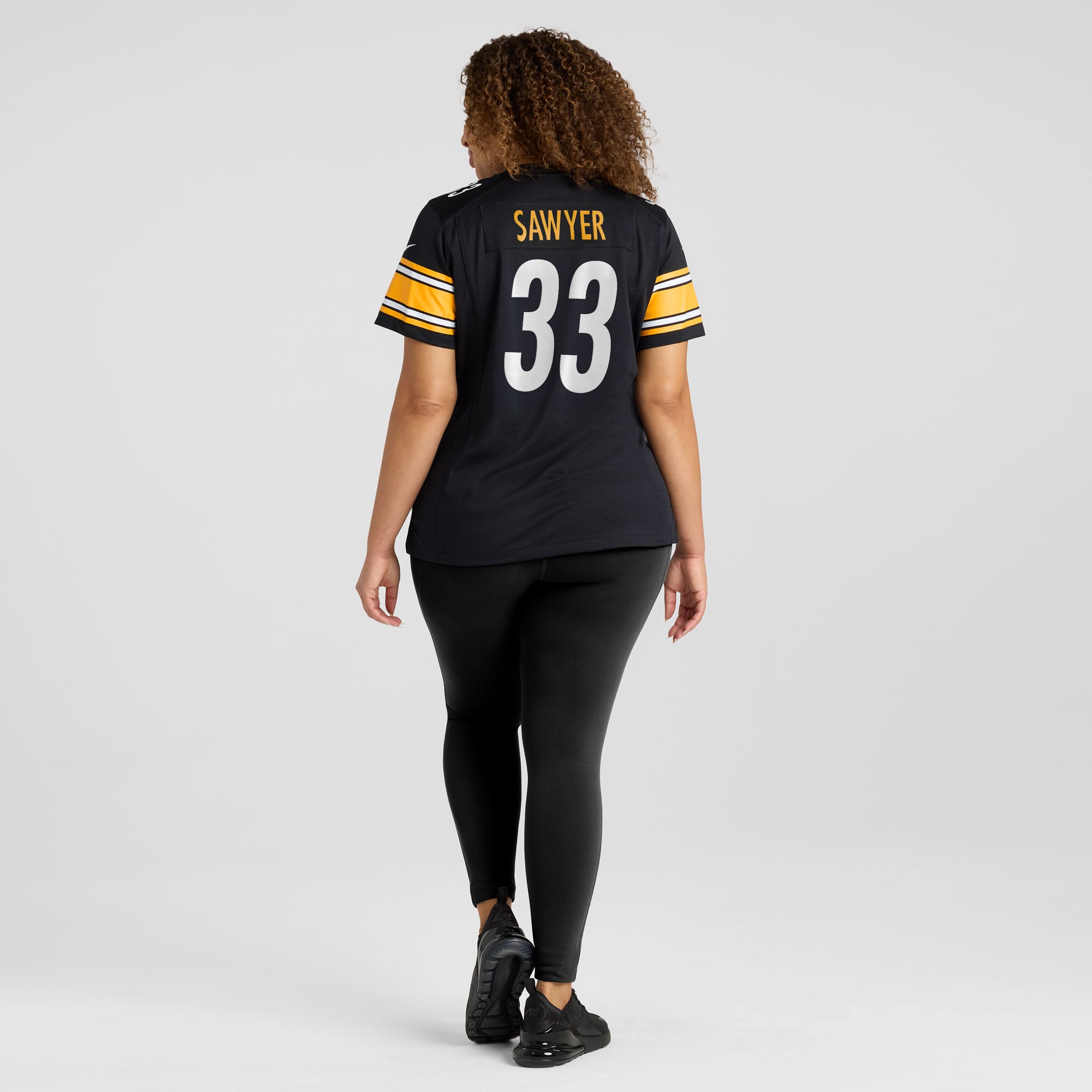 Jack Sawyer Pittsburgh Steelers Women's Team Game Jersey - Black - Black - Image 8