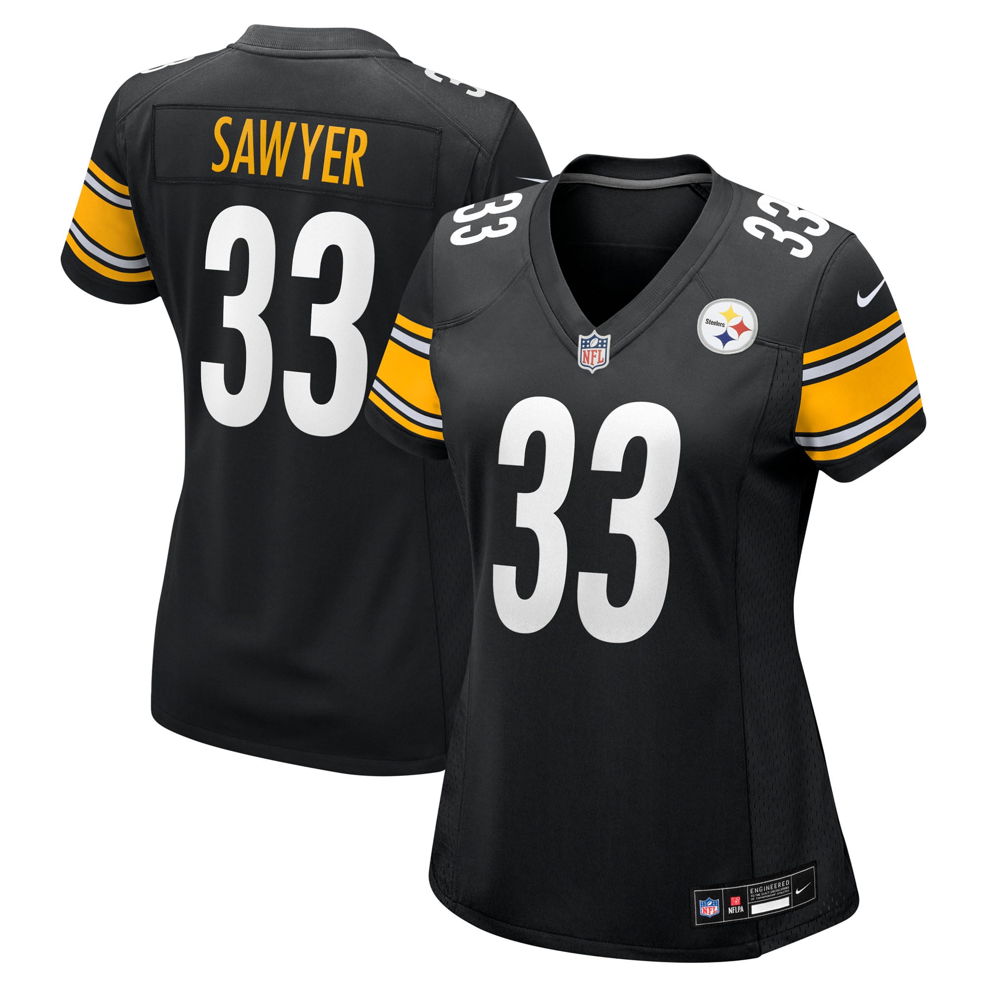Jack Sawyer Pittsburgh Steelers Women's Team Game Jersey - Black - Black