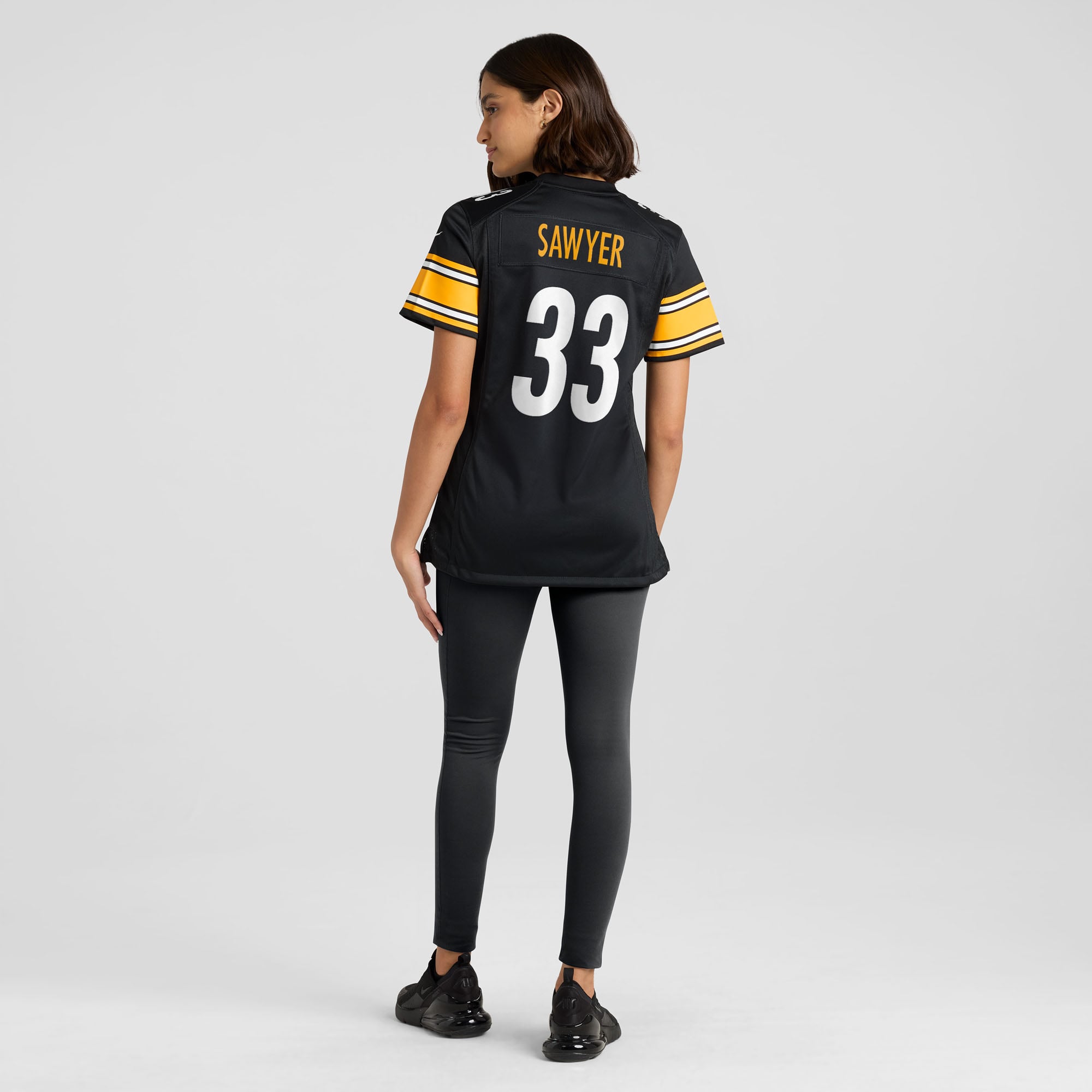 Jack Sawyer Pittsburgh Steelers Women's Team Game Jersey - Black - Black - Image 6