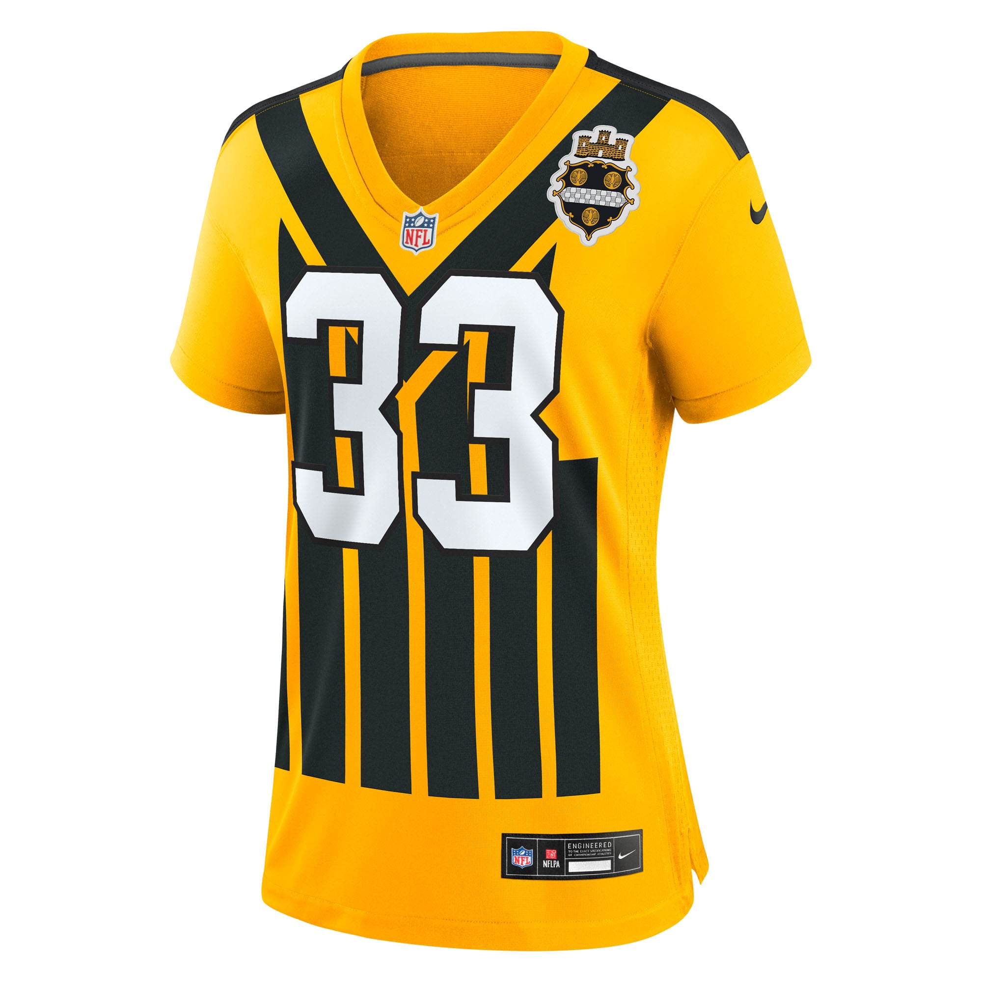 Jack Sawyer Pittsburgh Steelers Women's Team Game Jersey - Black - Gold - Image 3
