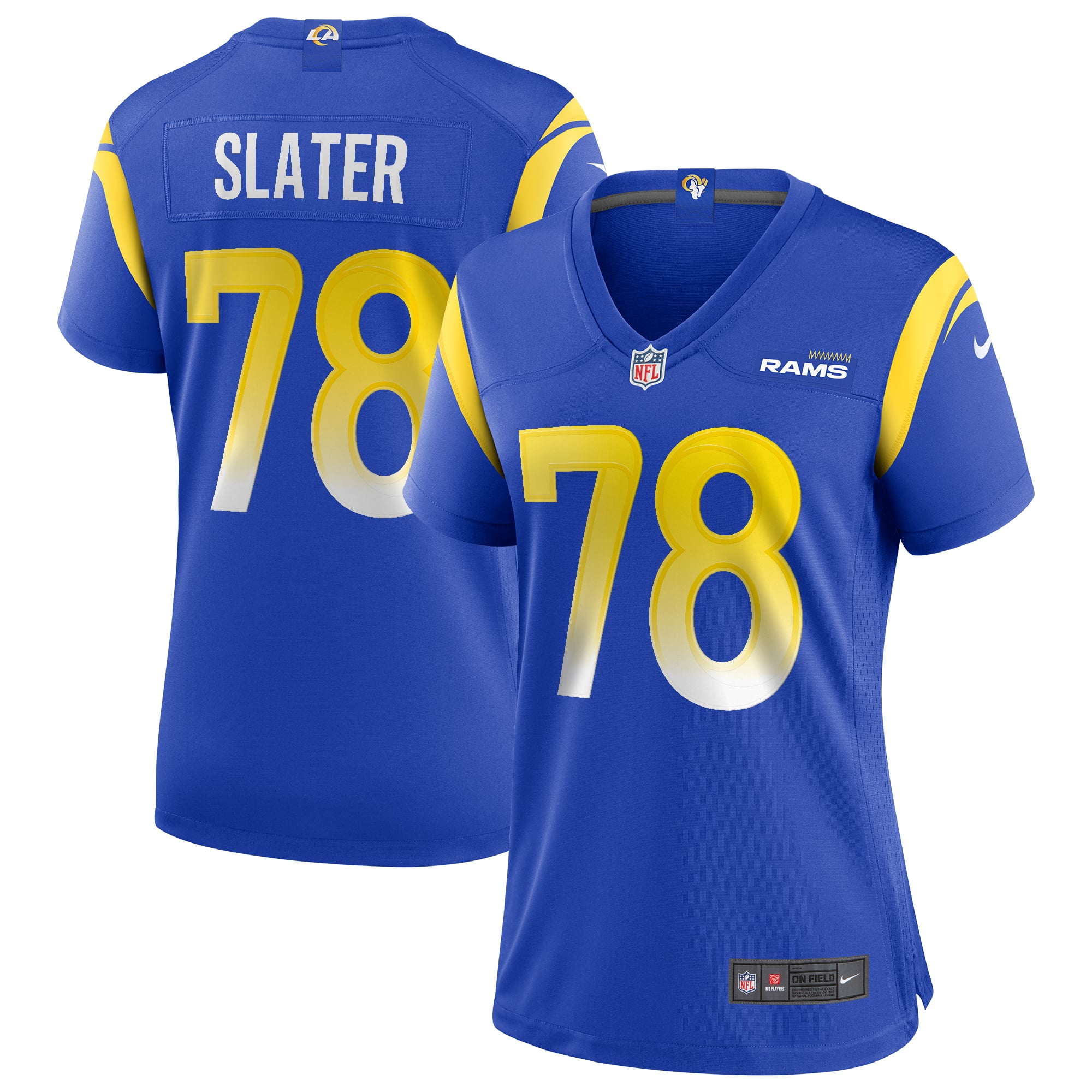 Jackie Slater Los Angeles Rams Women's Game Retired Player Jersey - Royal - Image 2