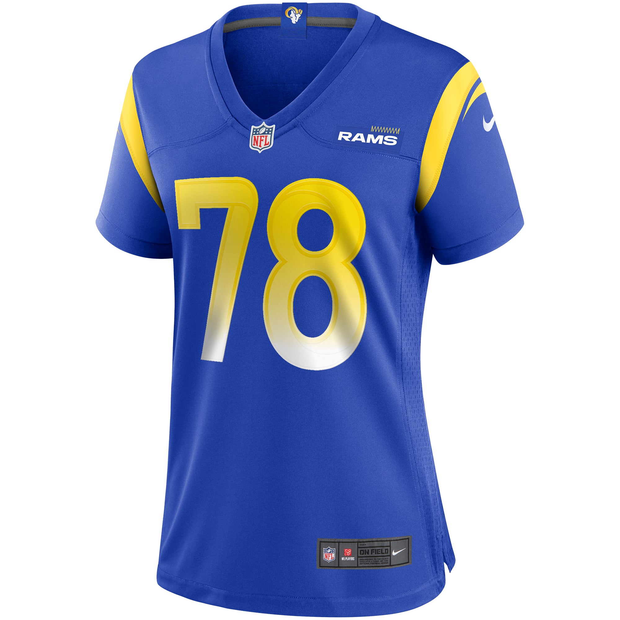 Jackie Slater Los Angeles Rams Women's Game Retired Player Jersey - Royal - Image 3