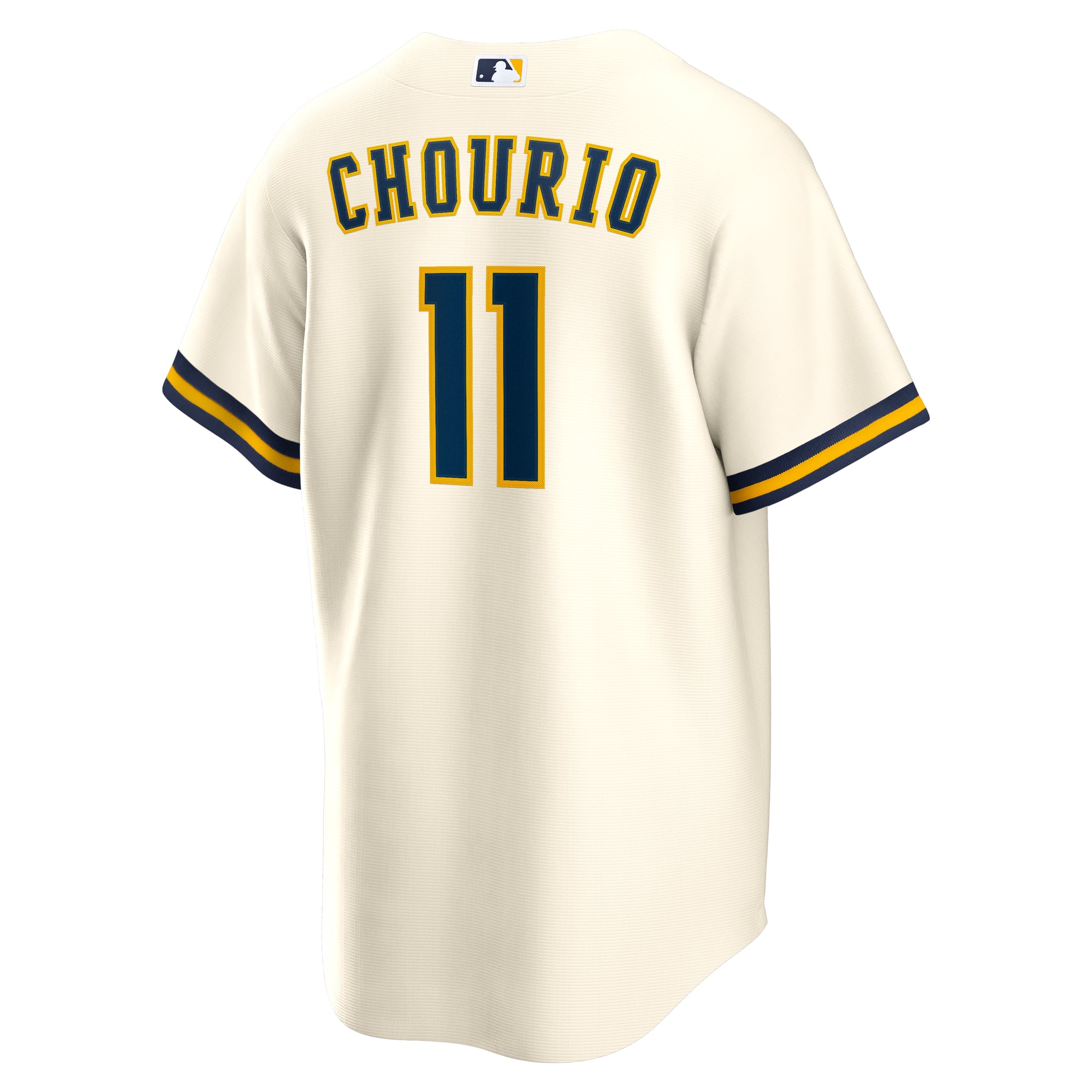 Jackson Chourio Milwaukee Brewers Home Jersey - Cream - Image 4