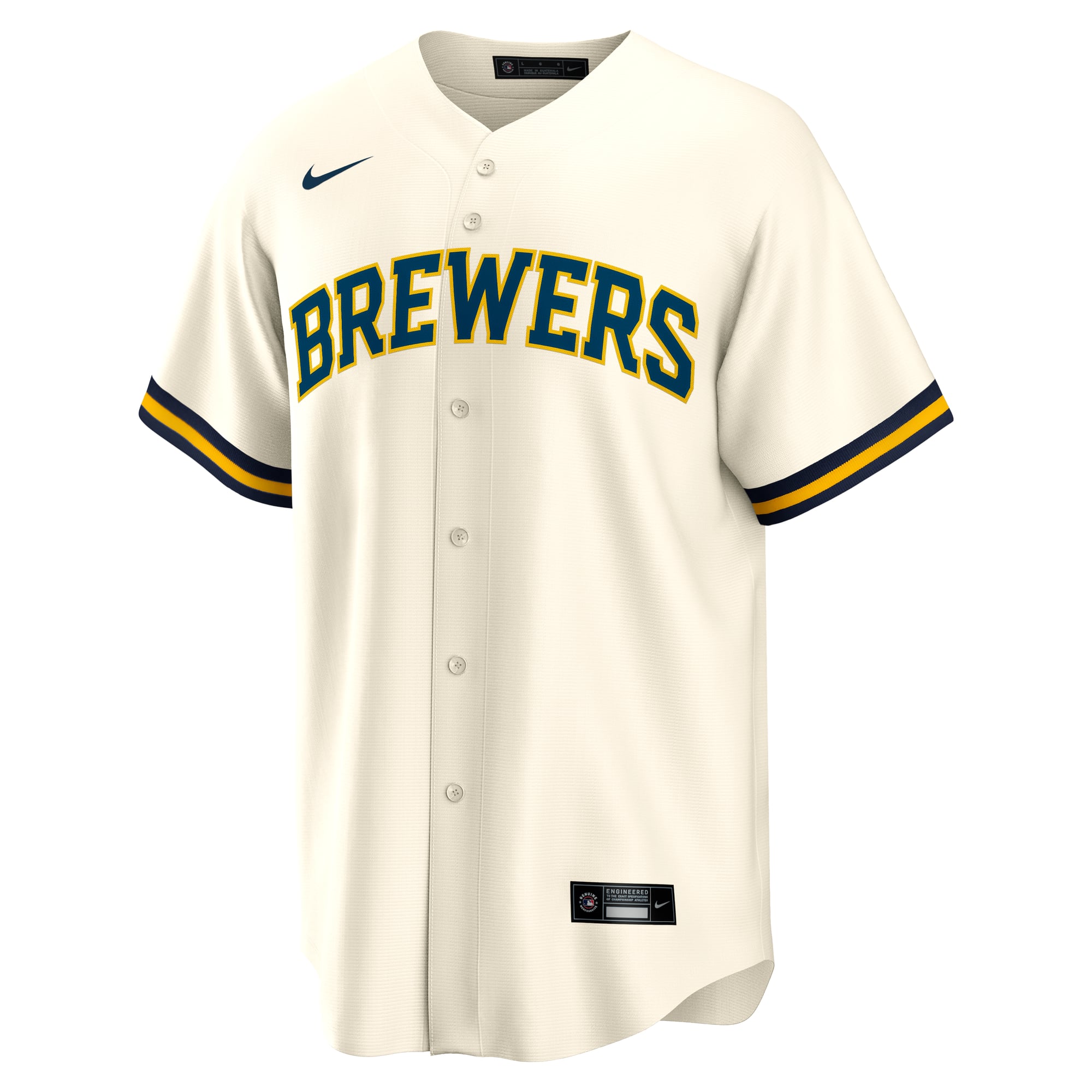 Jackson Chourio Milwaukee Brewers Home Jersey - Cream - Image 3