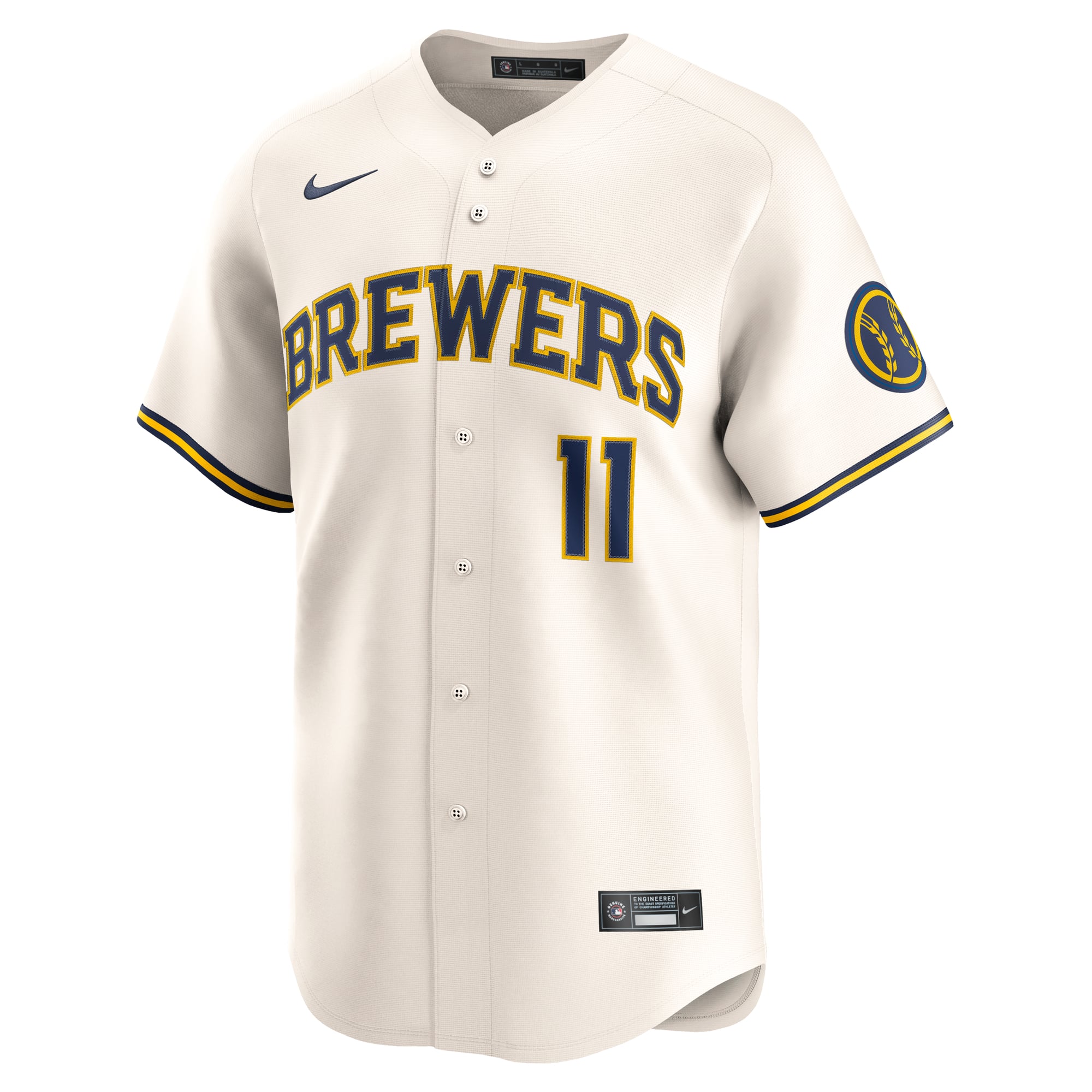 Jackson Chourio Milwaukee Brewers Home Limited Jersey - Cream - Image 3