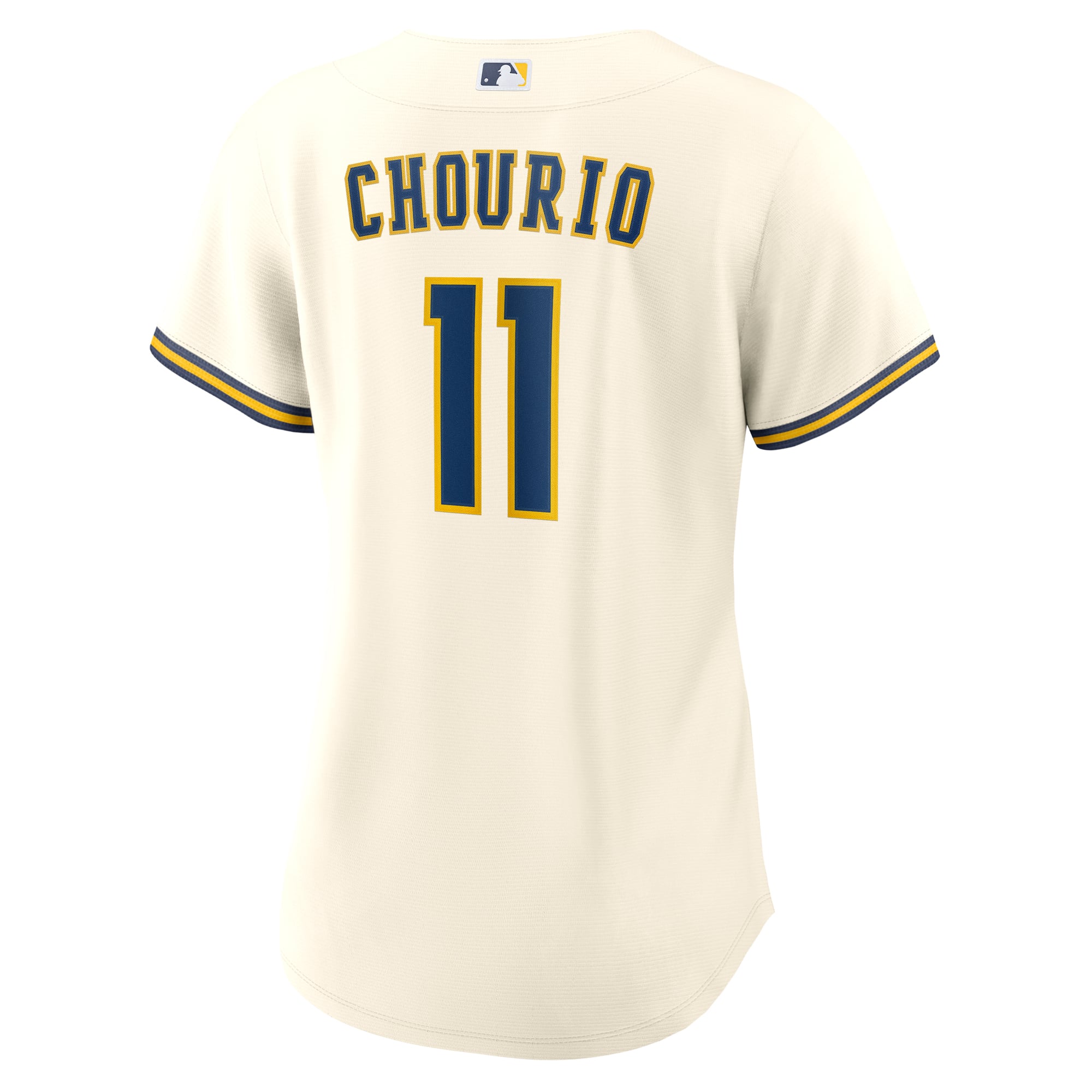 Jackson Chourio Milwaukee Brewers Women's Home Jersey - Cream - Image 4