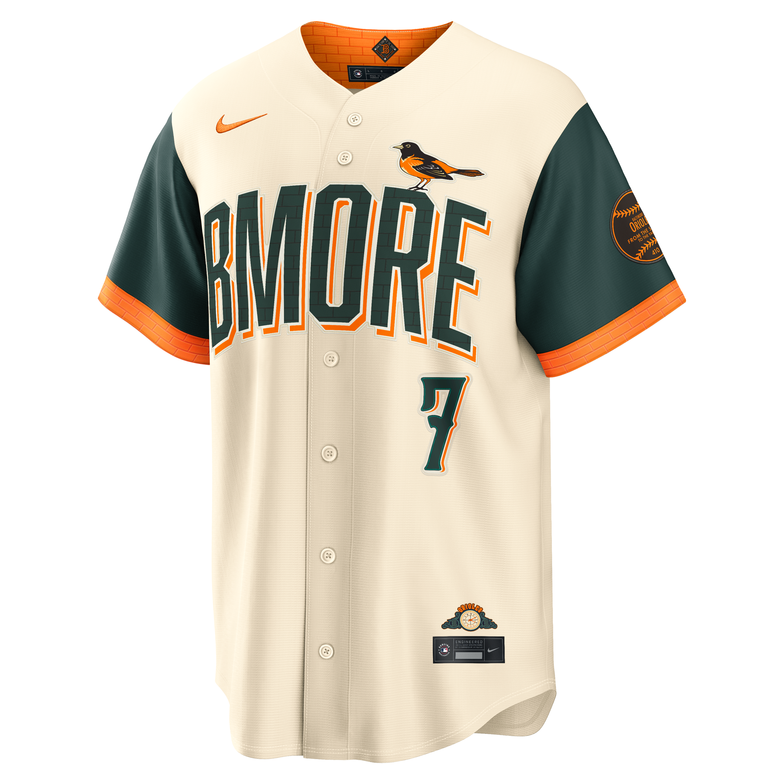 Jackson Holliday Baltimore Orioles 2026 City Connect Stadium Jersey - Cream - Image 3