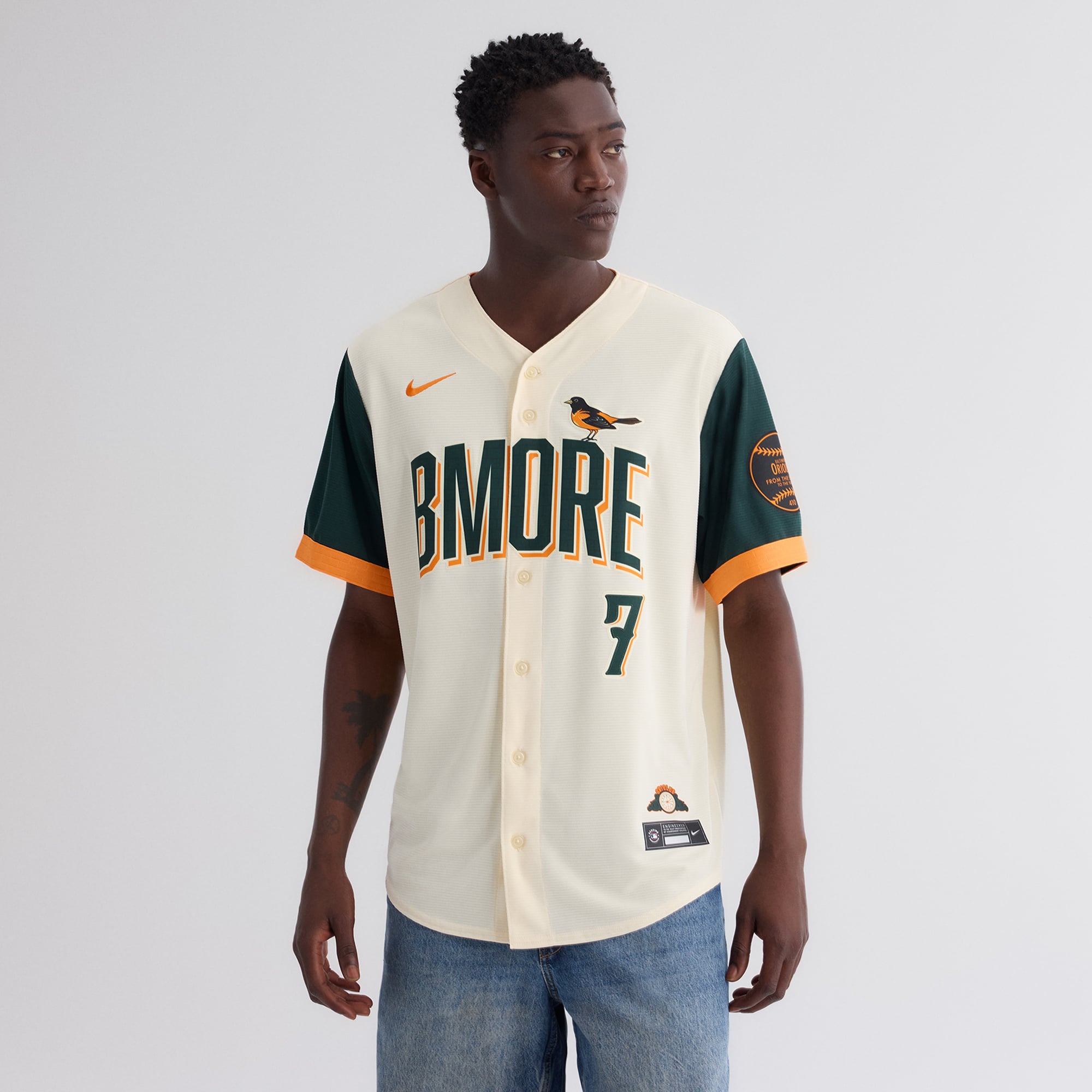 Jackson Holliday Baltimore Orioles 2026 City Connect Stadium Jersey - Cream - Image 5