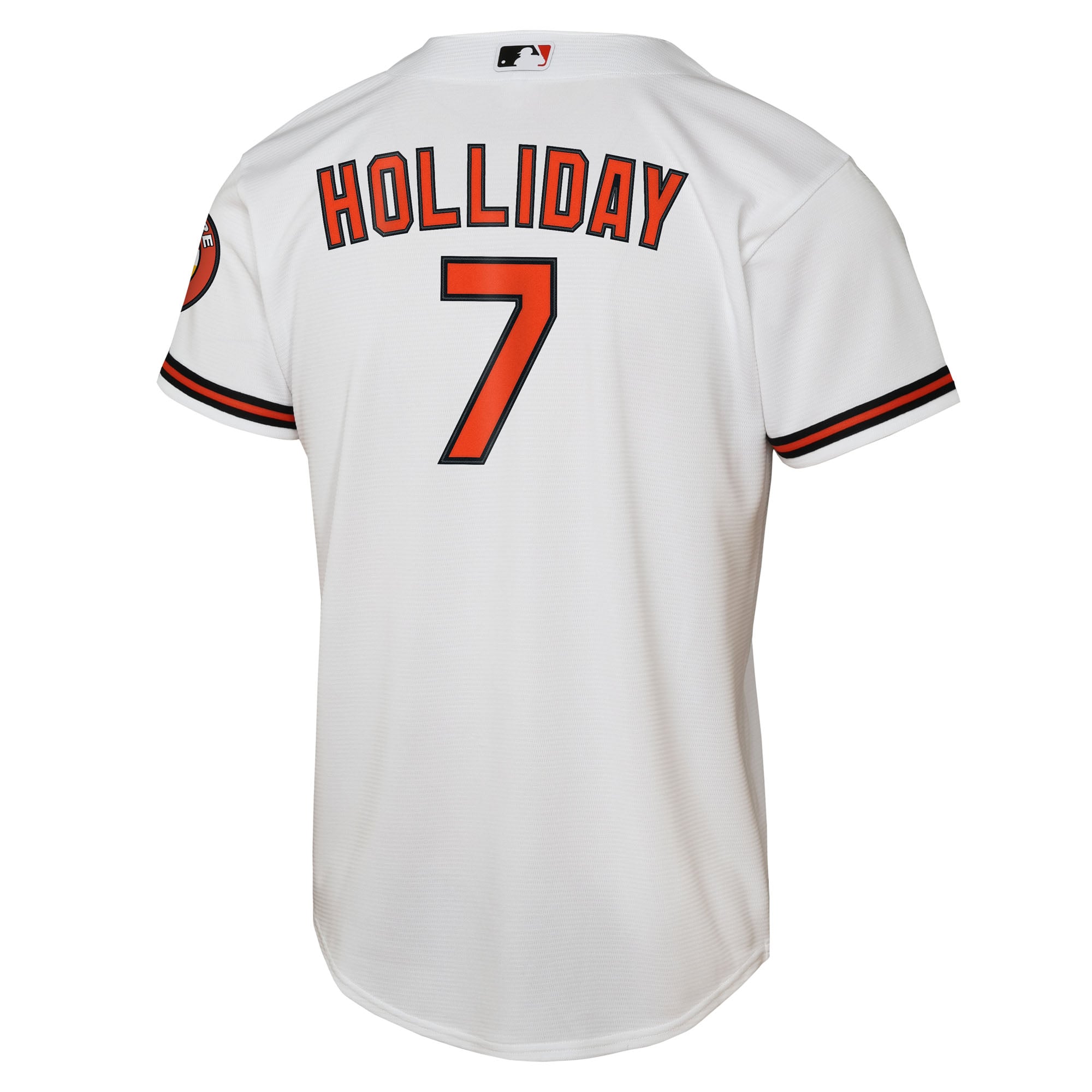 Jackson Holliday Baltimore Orioles Youth Alternate 2 Stadium Player Jersey - White - Image 4