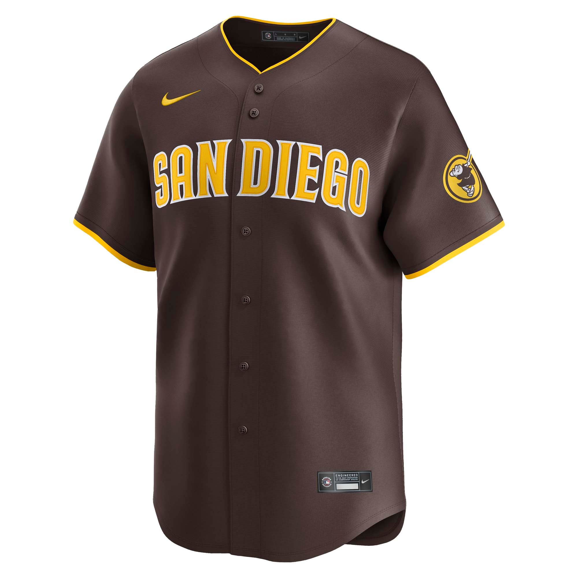 Jackson Merrill San Diego Padres Home Limited Player Jersey - Brown - Image 3