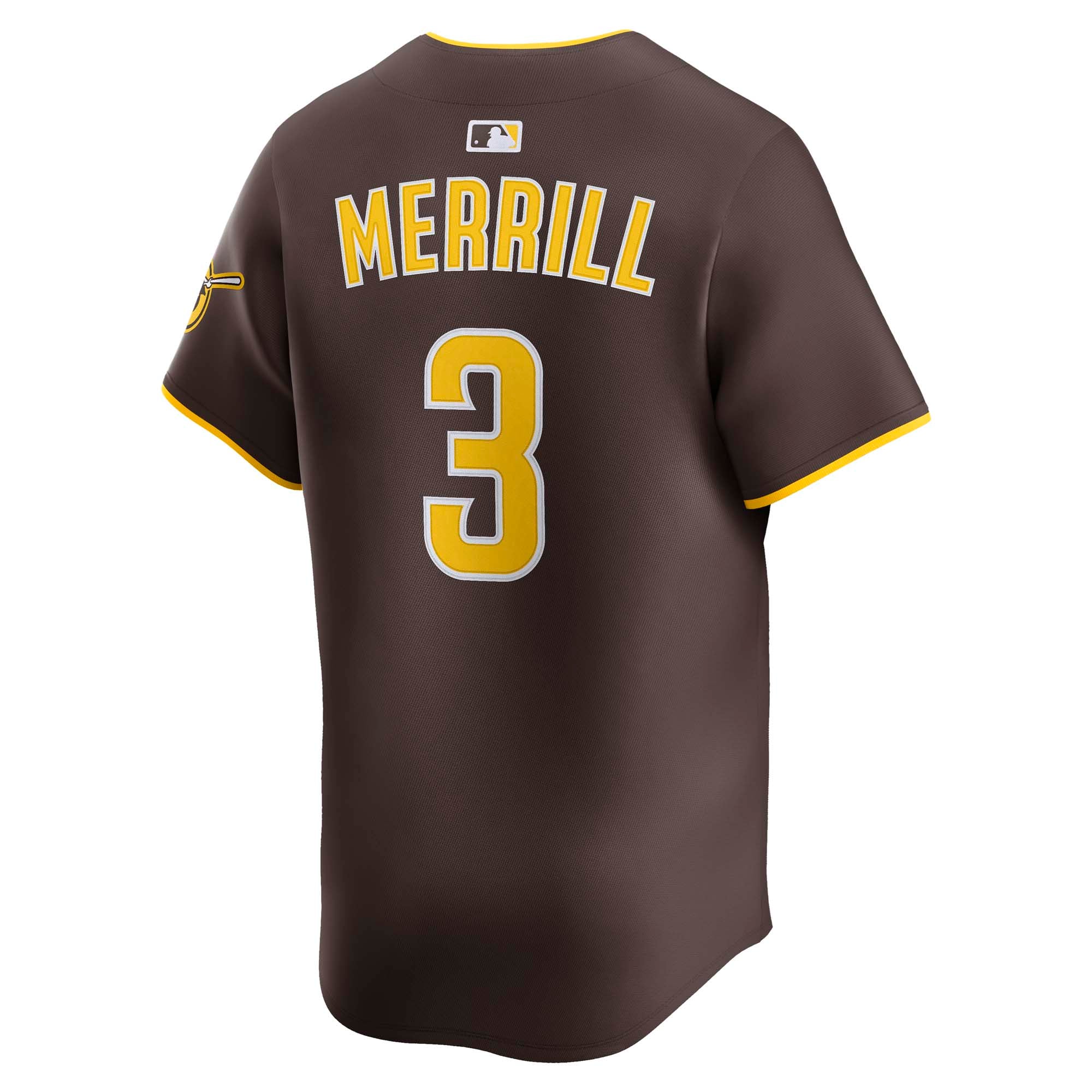 Jackson Merrill San Diego Padres Home Limited Player Jersey - Brown - Image 4