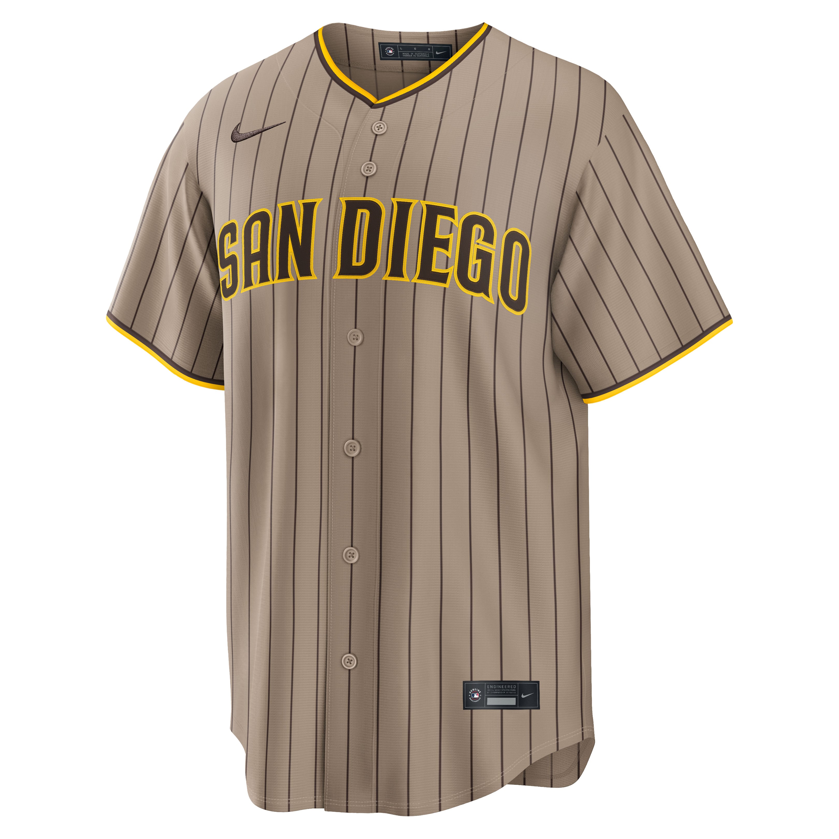 Jackson Merrill San Diego Padres Home Player Jersey - Khaki - Image 3