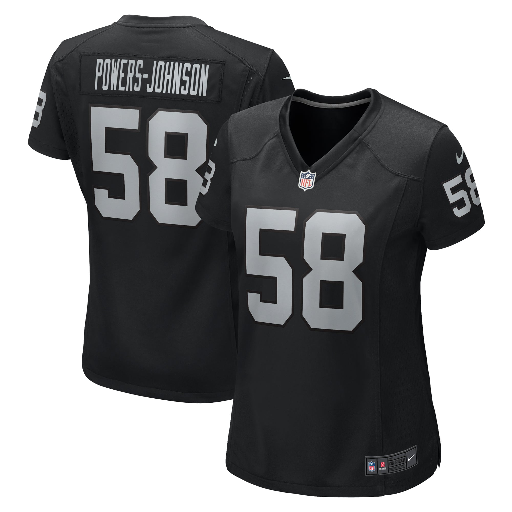 Jackson Powers-Johnson Las Vegas Raiders Women's Game Jersey - Black - Image 2