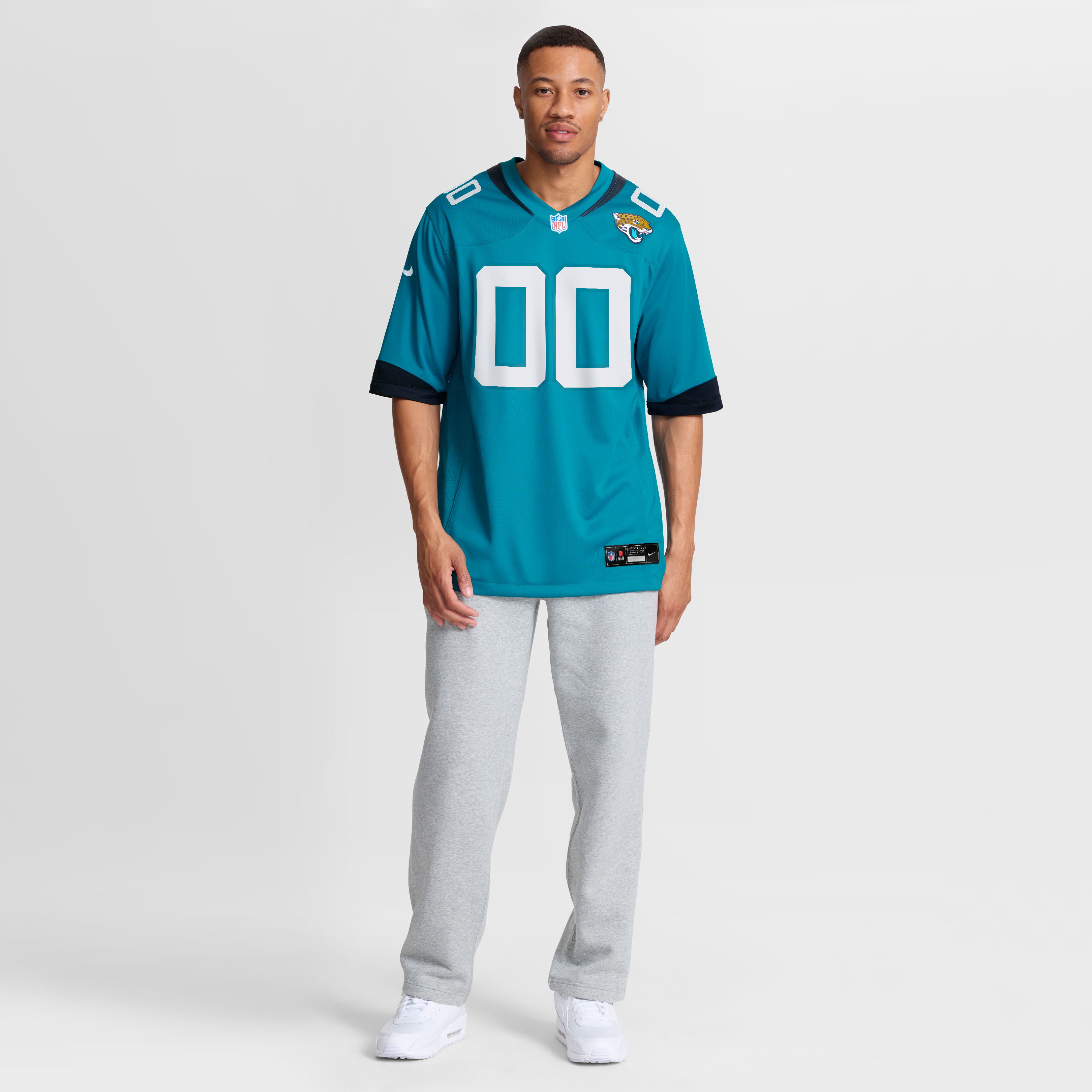 Jacksonville Jaguars Custom Team Game Jersey - Teal - Image 8