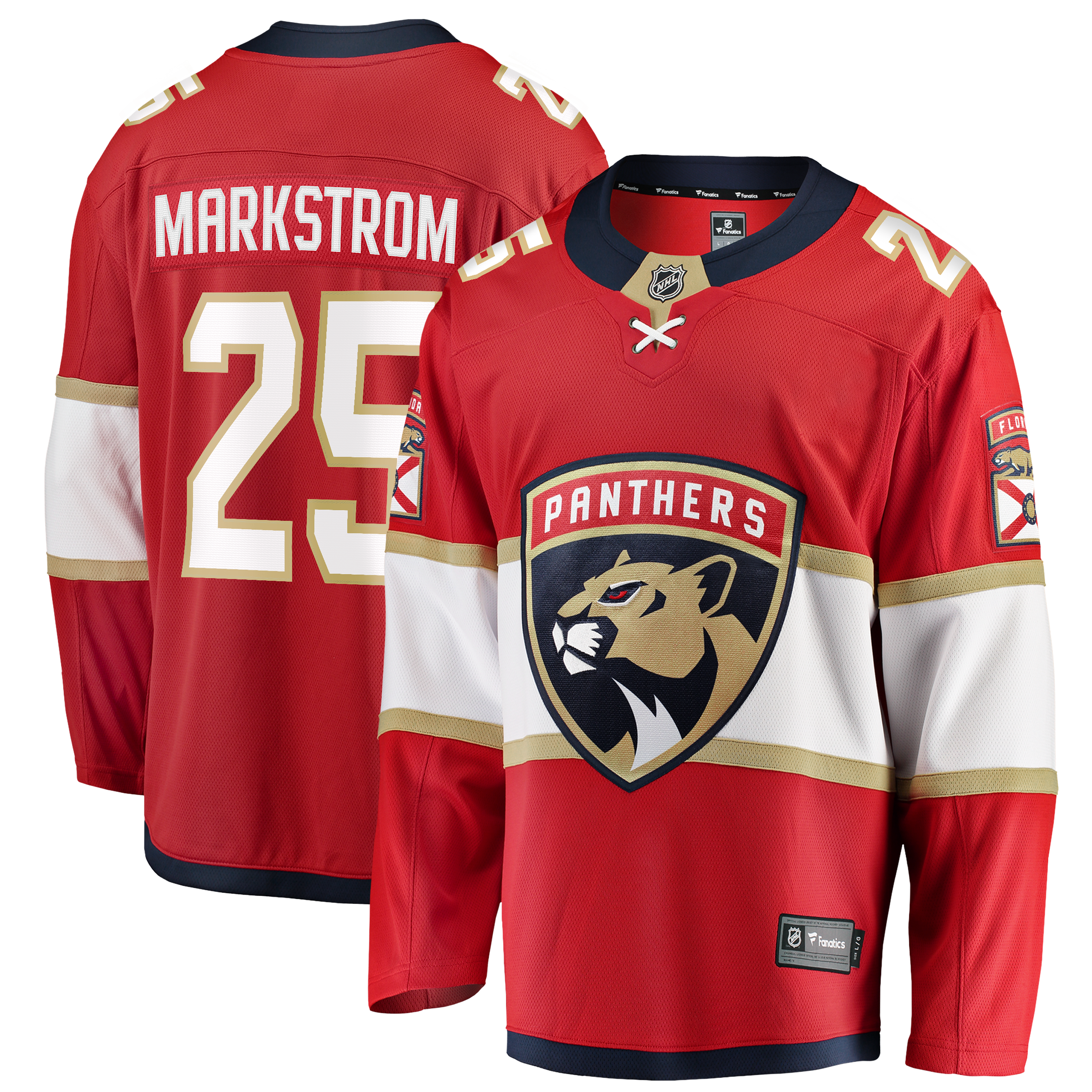 Jacob Markstrom Florida Panthers Home Breakaway Jersey - Red - Image 2