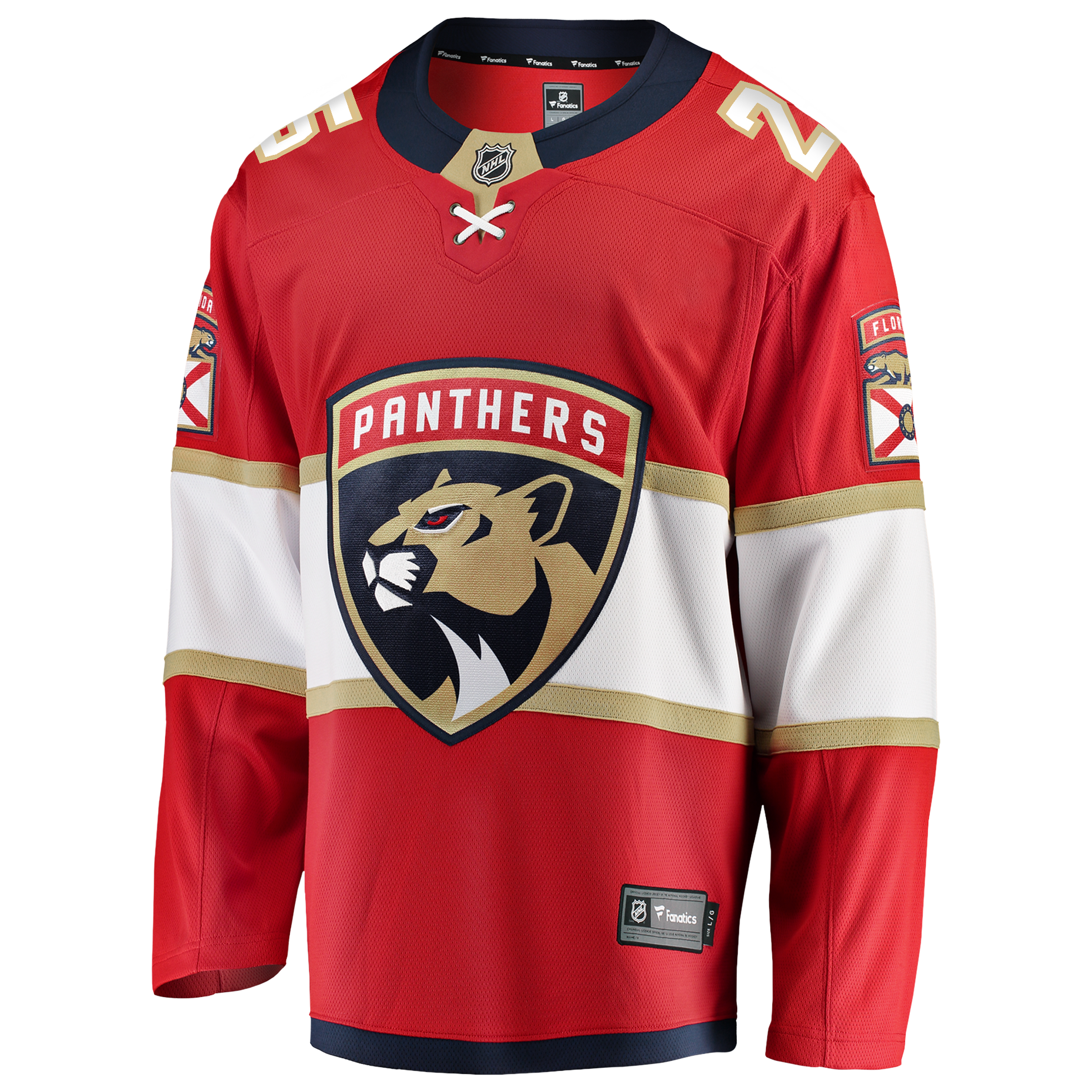 Jacob Markstrom Florida Panthers Home Breakaway Jersey - Red - Image 3