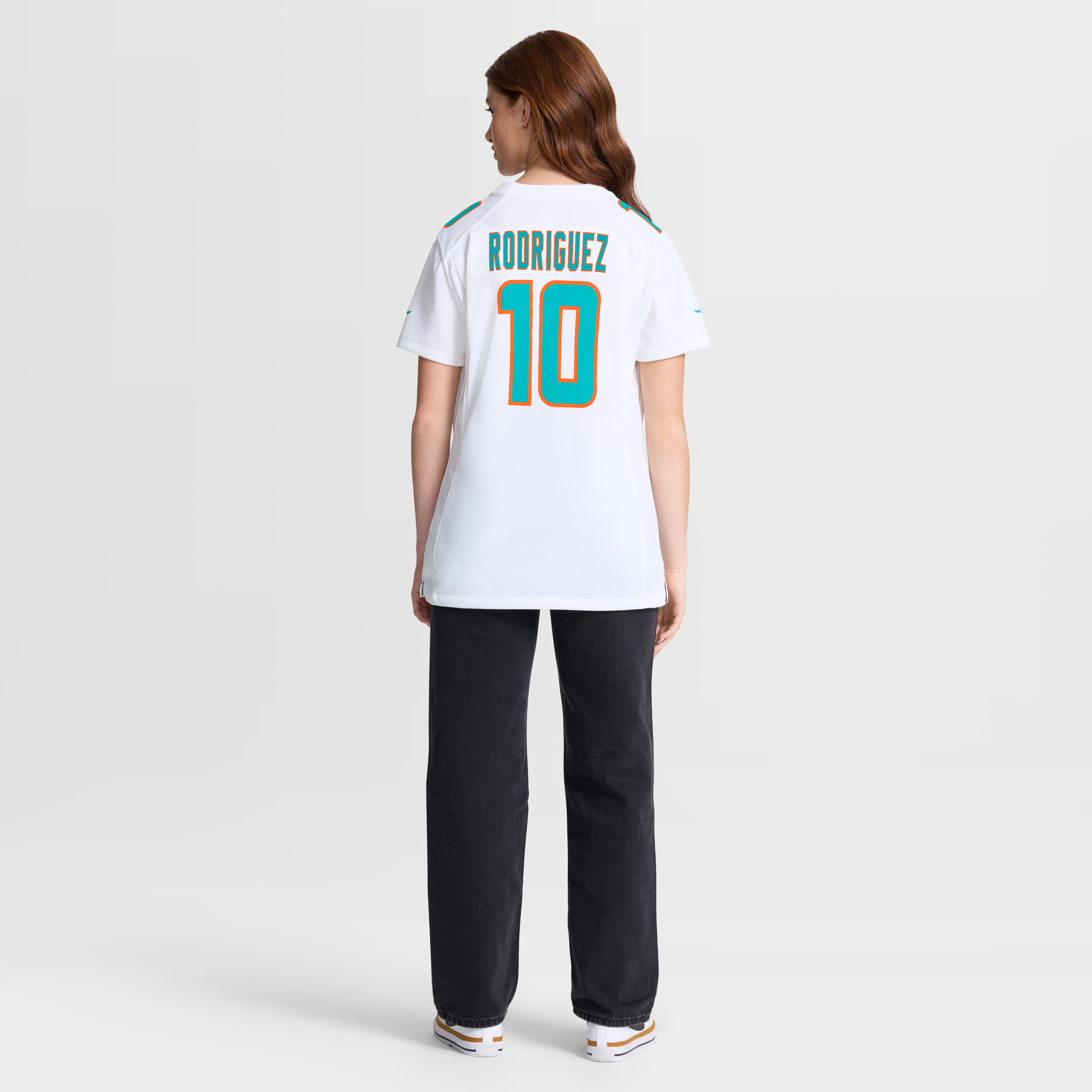 Jacob Rodriguez Miami Dolphins Women's Team Game Jersey - White - Image 4