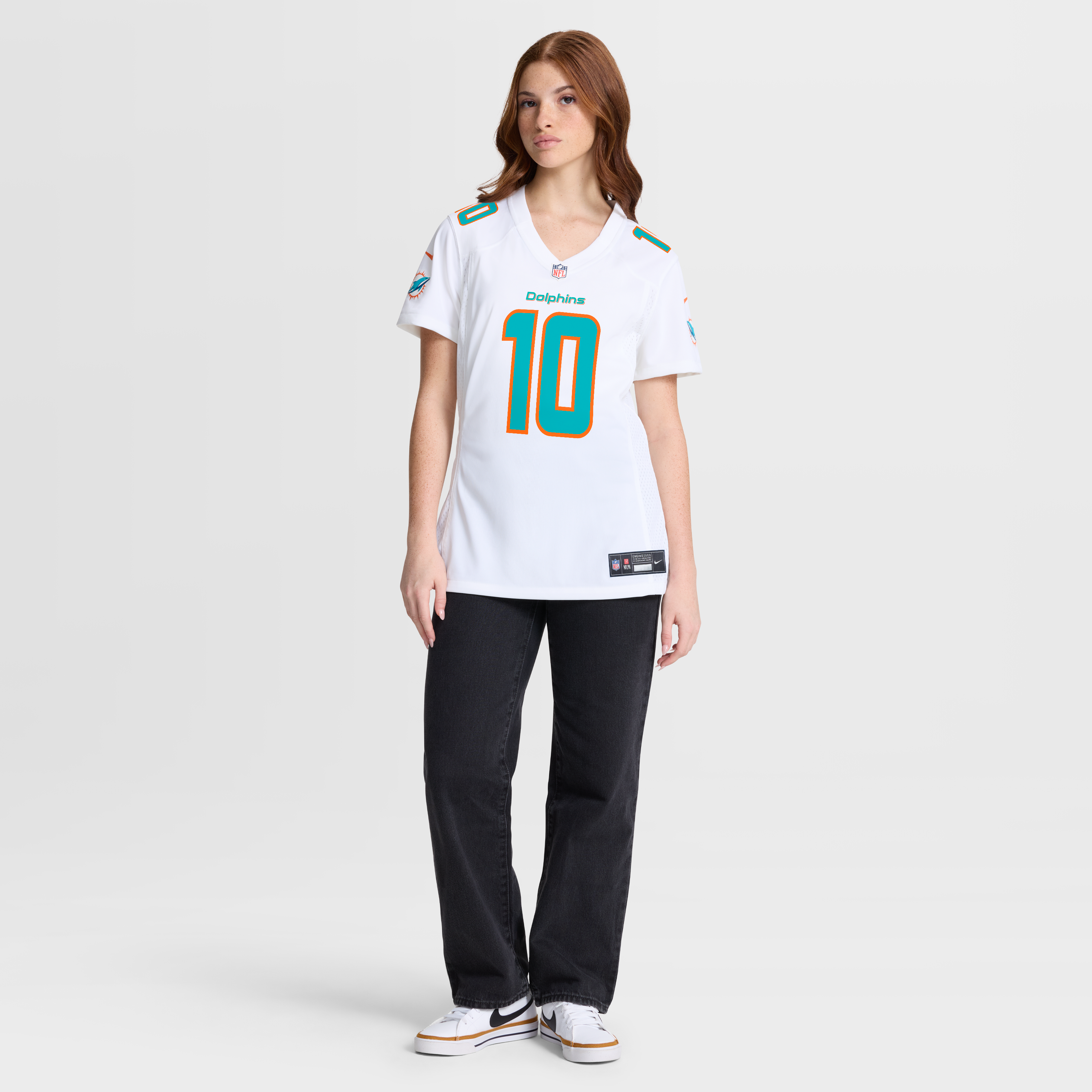 Jacob Rodriguez Miami Dolphins Women's Team Game Jersey - White - Image 3
