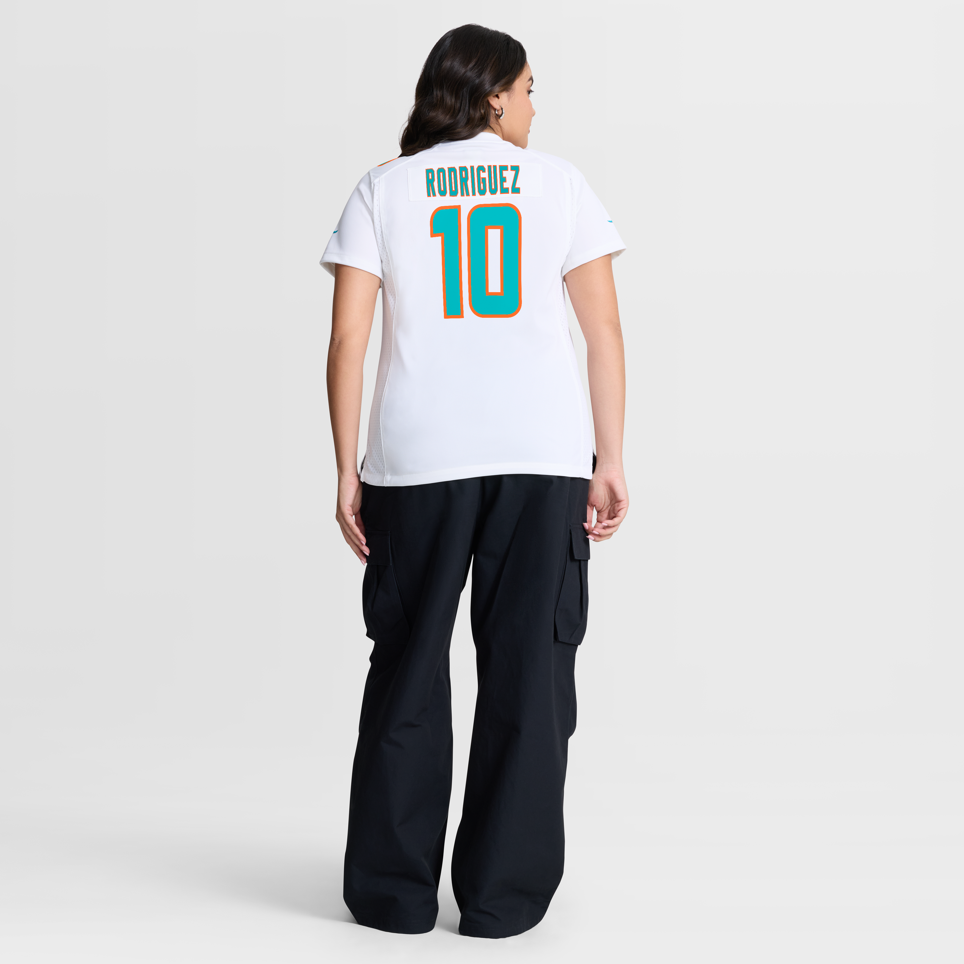 Jacob Rodriguez Miami Dolphins Women's Team Game Jersey - White - Image 6