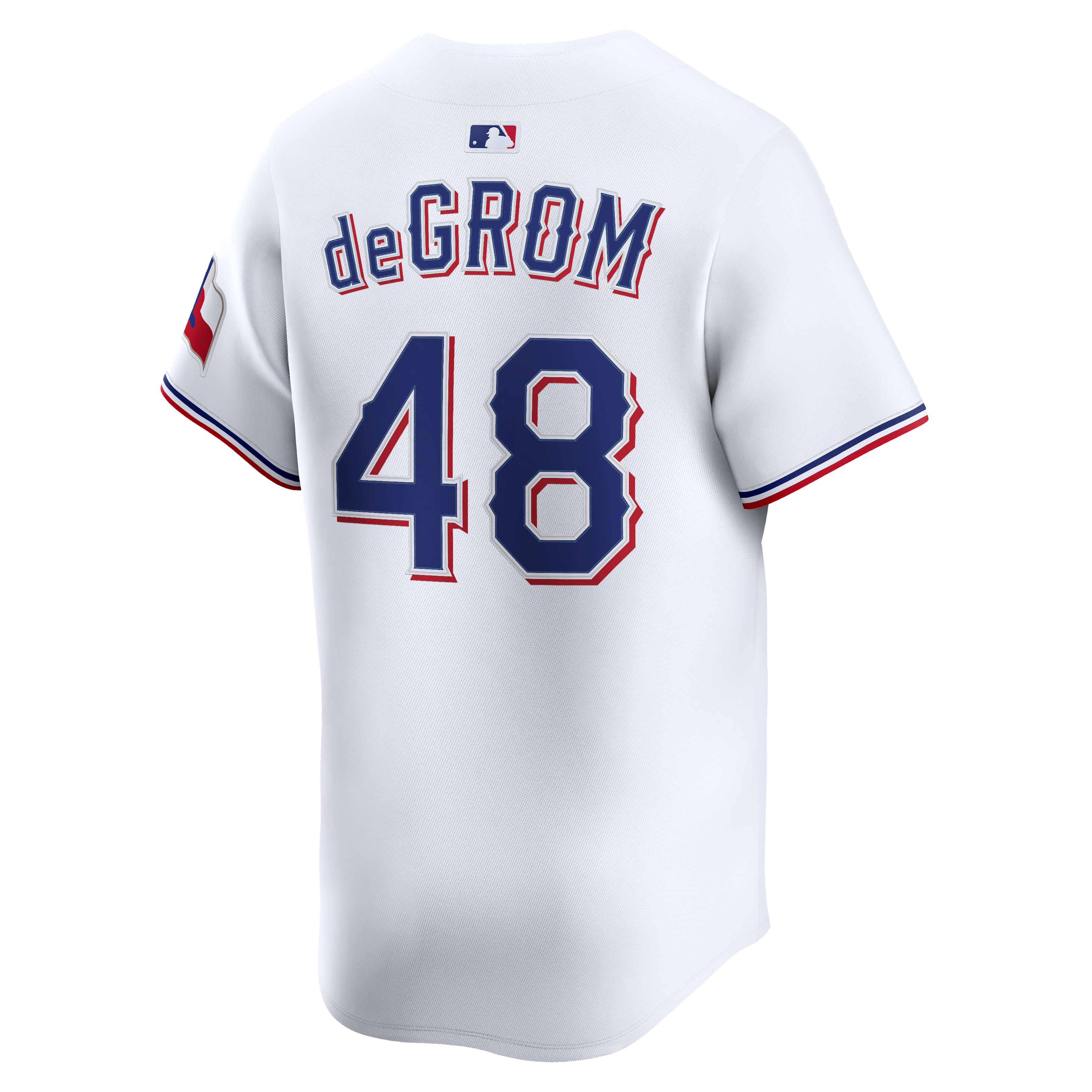Jacob deGrom Texas Rangers Home Limited Jersey - White - Image 4