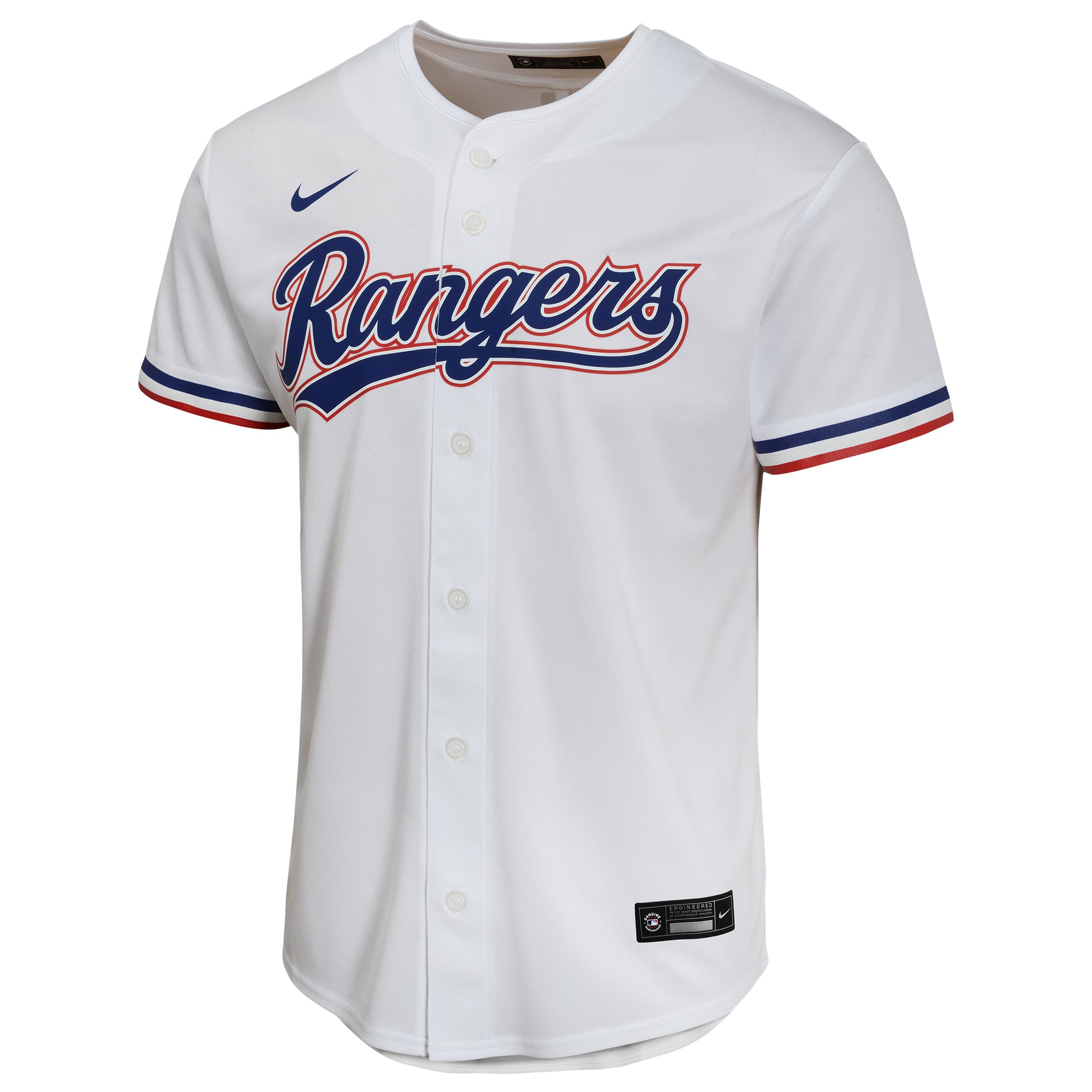 Jacob deGrom Texas Rangers Youth Home Game Player Jersey - White - Image 3