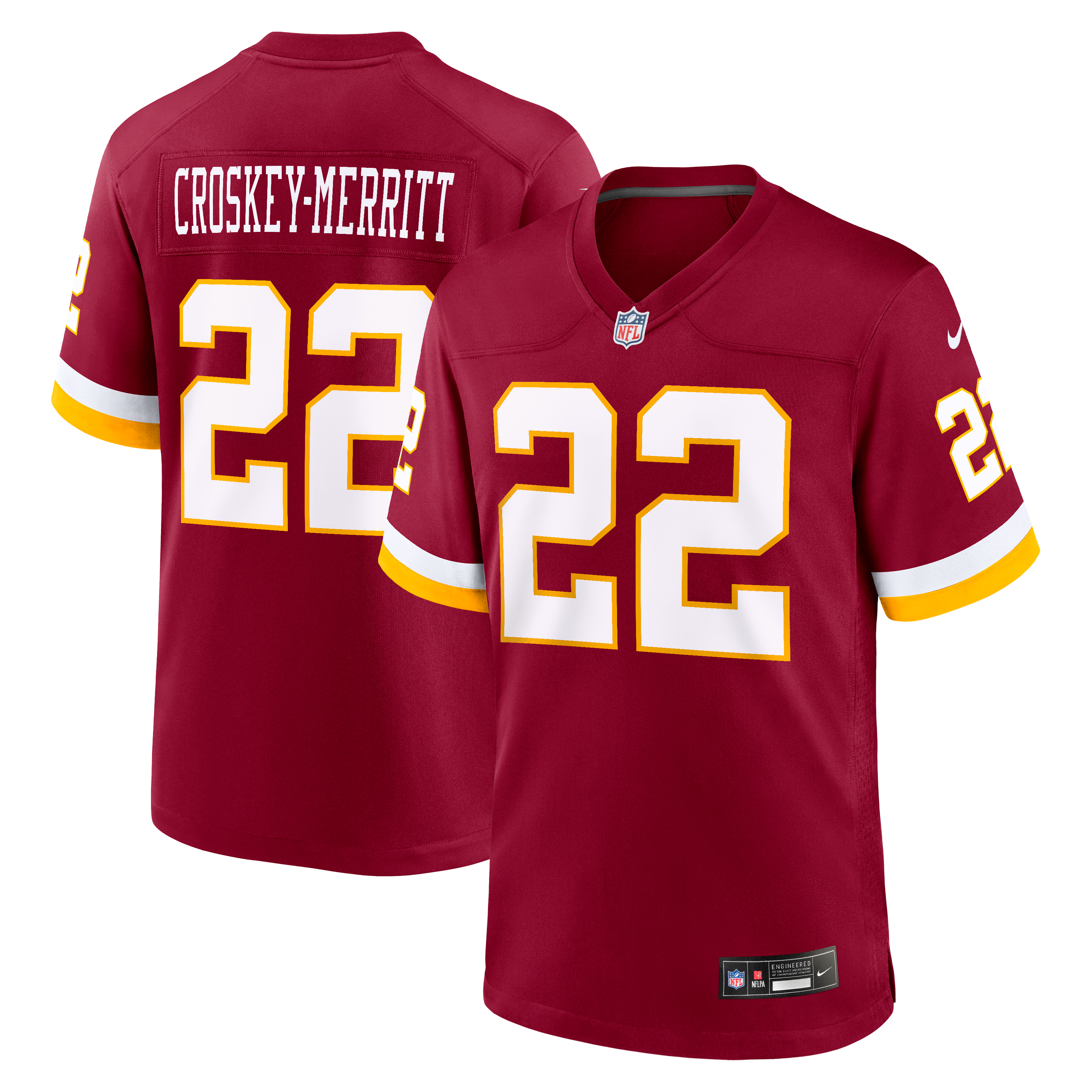 Jacory Croskey-Merritt Washington Commanders Game Jersey - Burgundy - Image 2