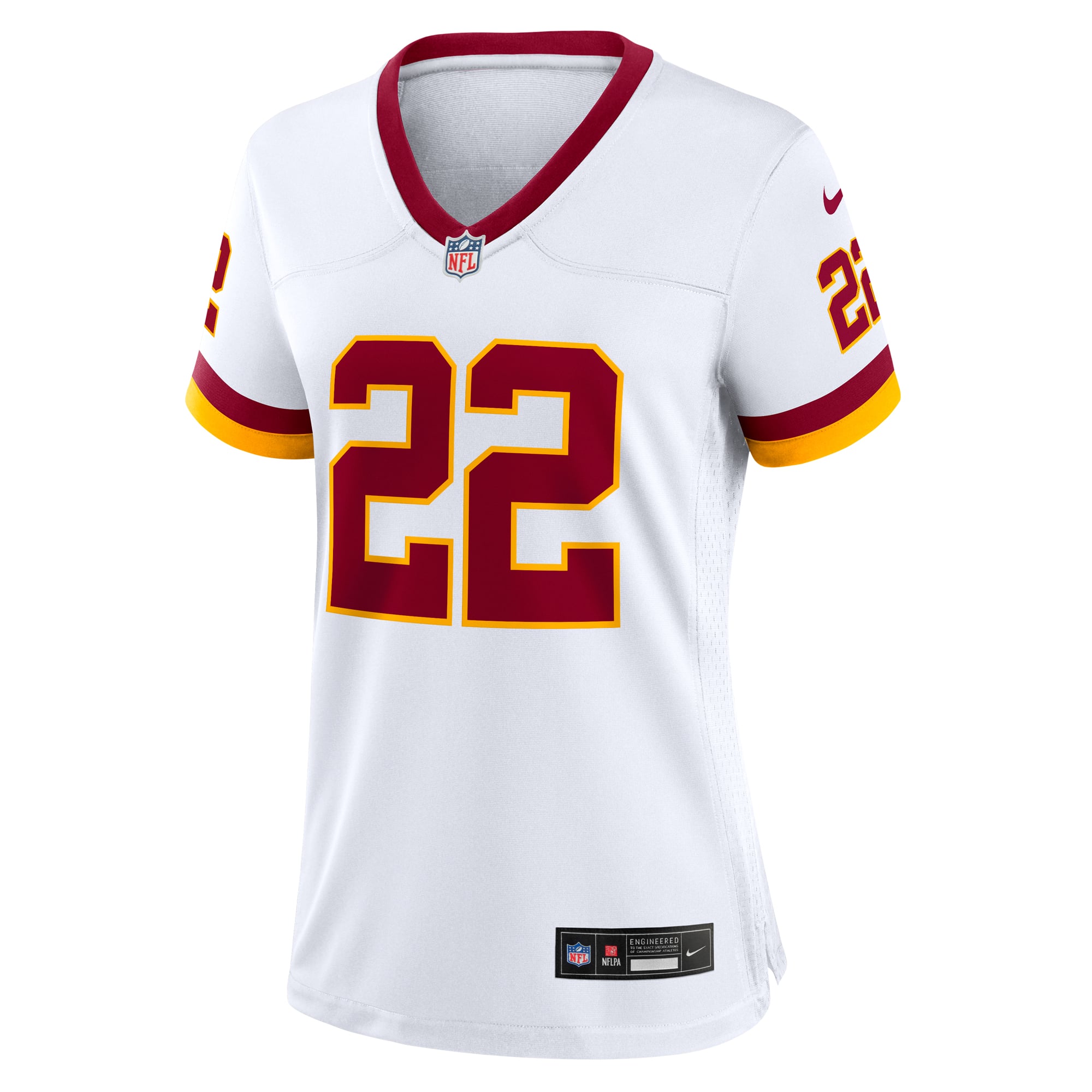 Jacory Croskey-Merritt Washington Commanders Women's Hail Raiser Alternate Game Jersey - White - Image 3