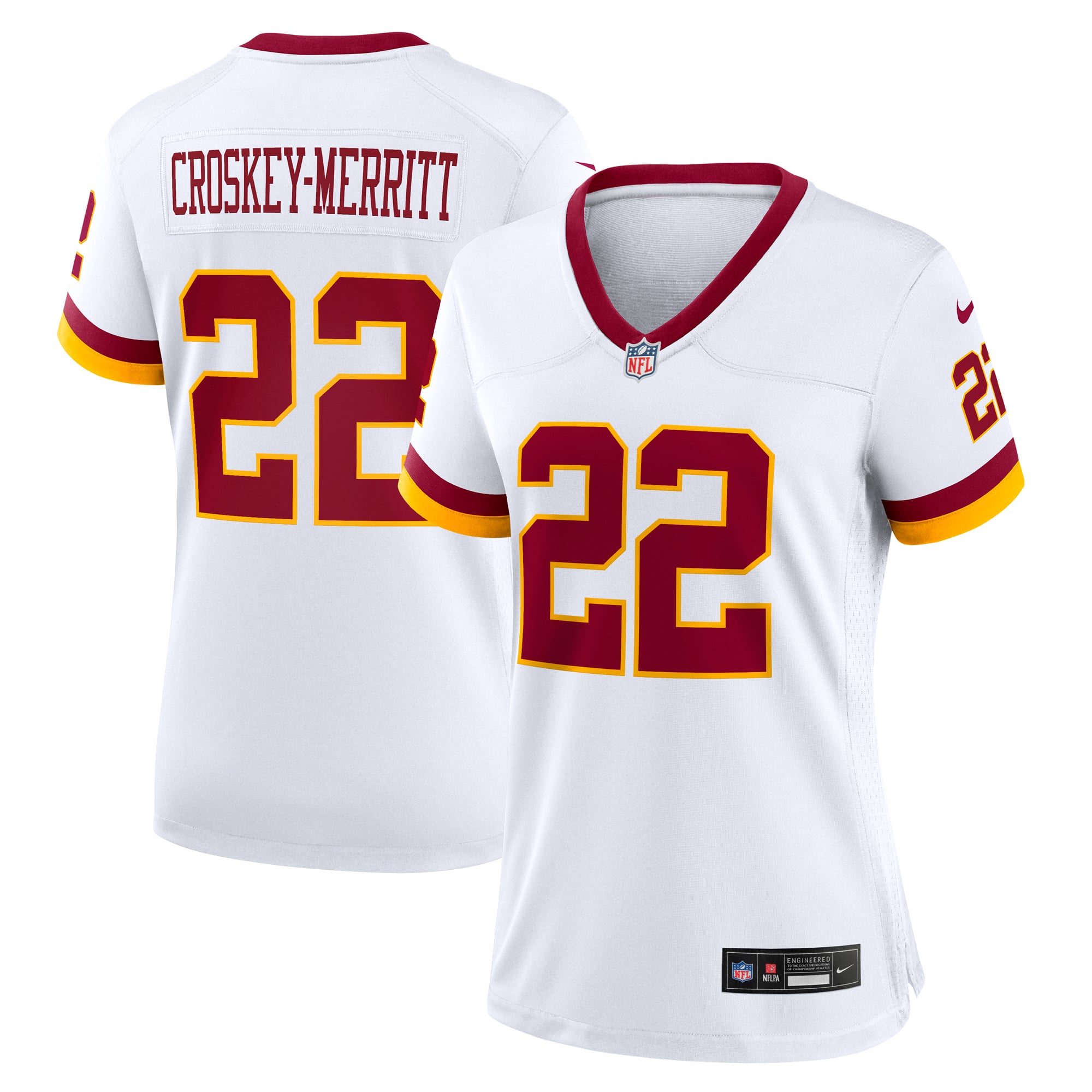 Jacory Croskey-Merritt Washington Commanders Women's Hail Raiser Alternate Game Jersey - White