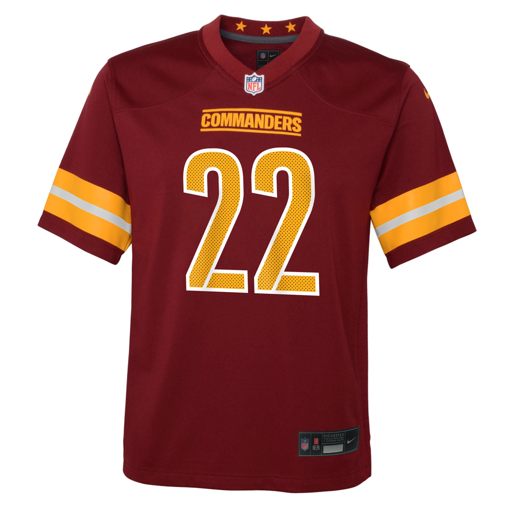 Jacory Croskey-Merritt Washington Commanders Youth Team Game Jersey - Burgundy - Image 3