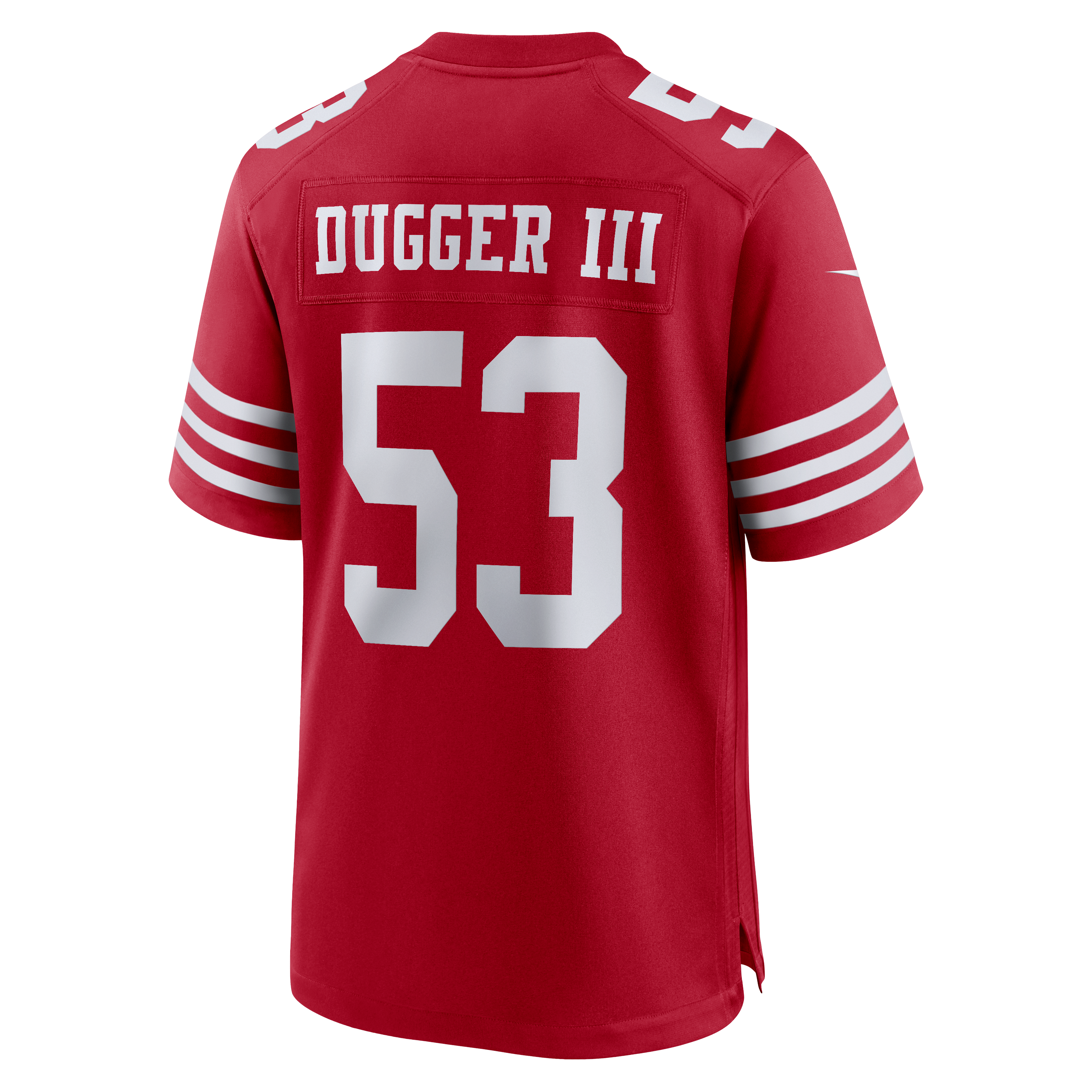 Jaden Dugger San Francisco 49ers Team Game Jersey - Scarlet - Image 6