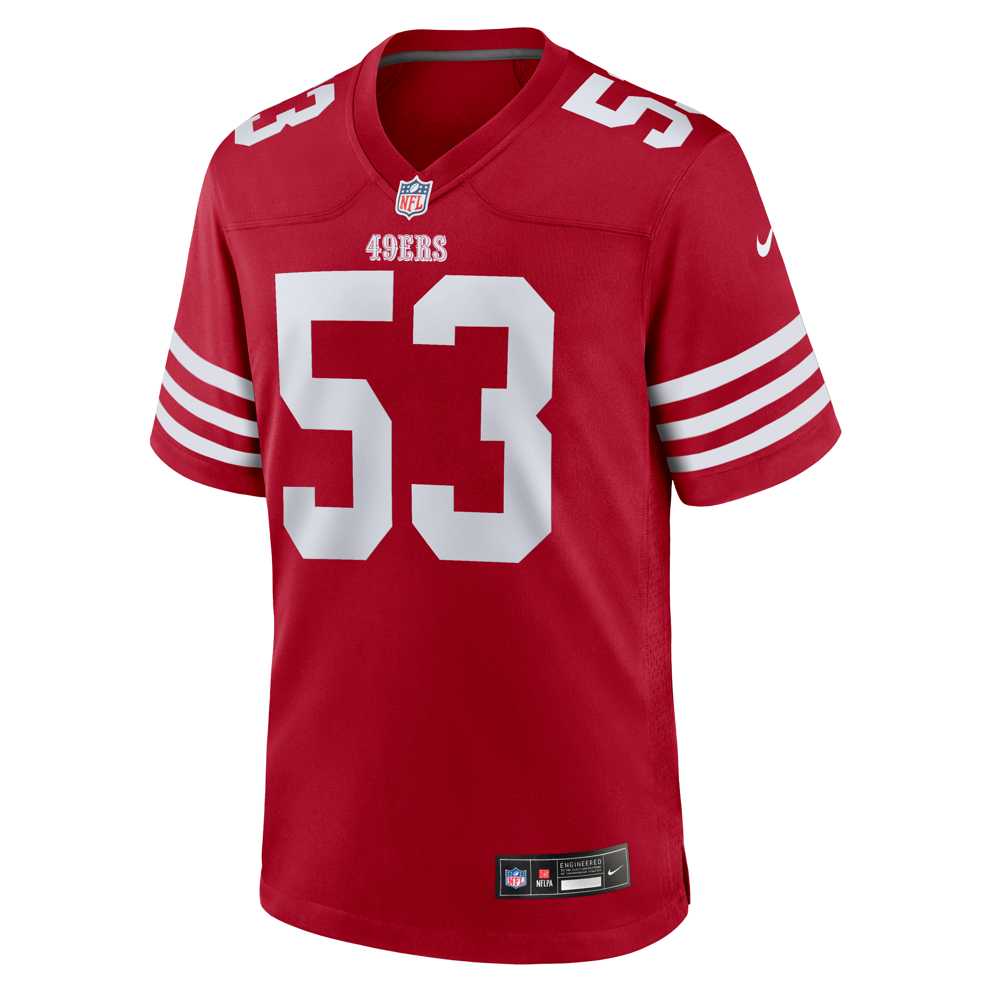 Jaden Dugger San Francisco 49ers Team Game Jersey - Scarlet - Image 5