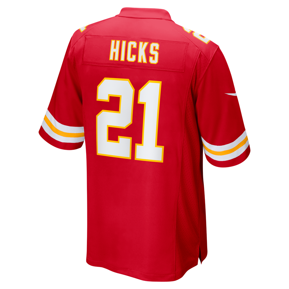 Jaden Hicks Kansas City Chiefs Game Jersey - Red - Image 4