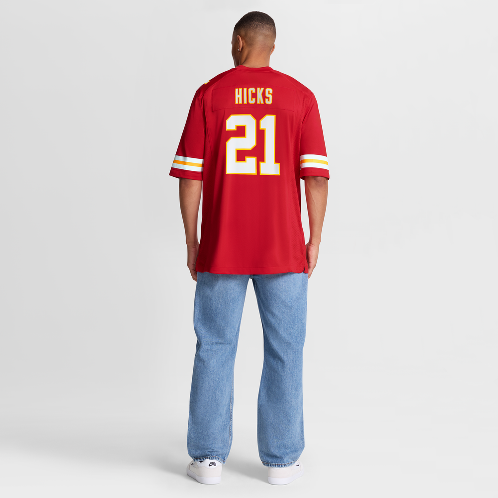 Jaden Hicks Kansas City Chiefs Game Jersey - Red - Image 9