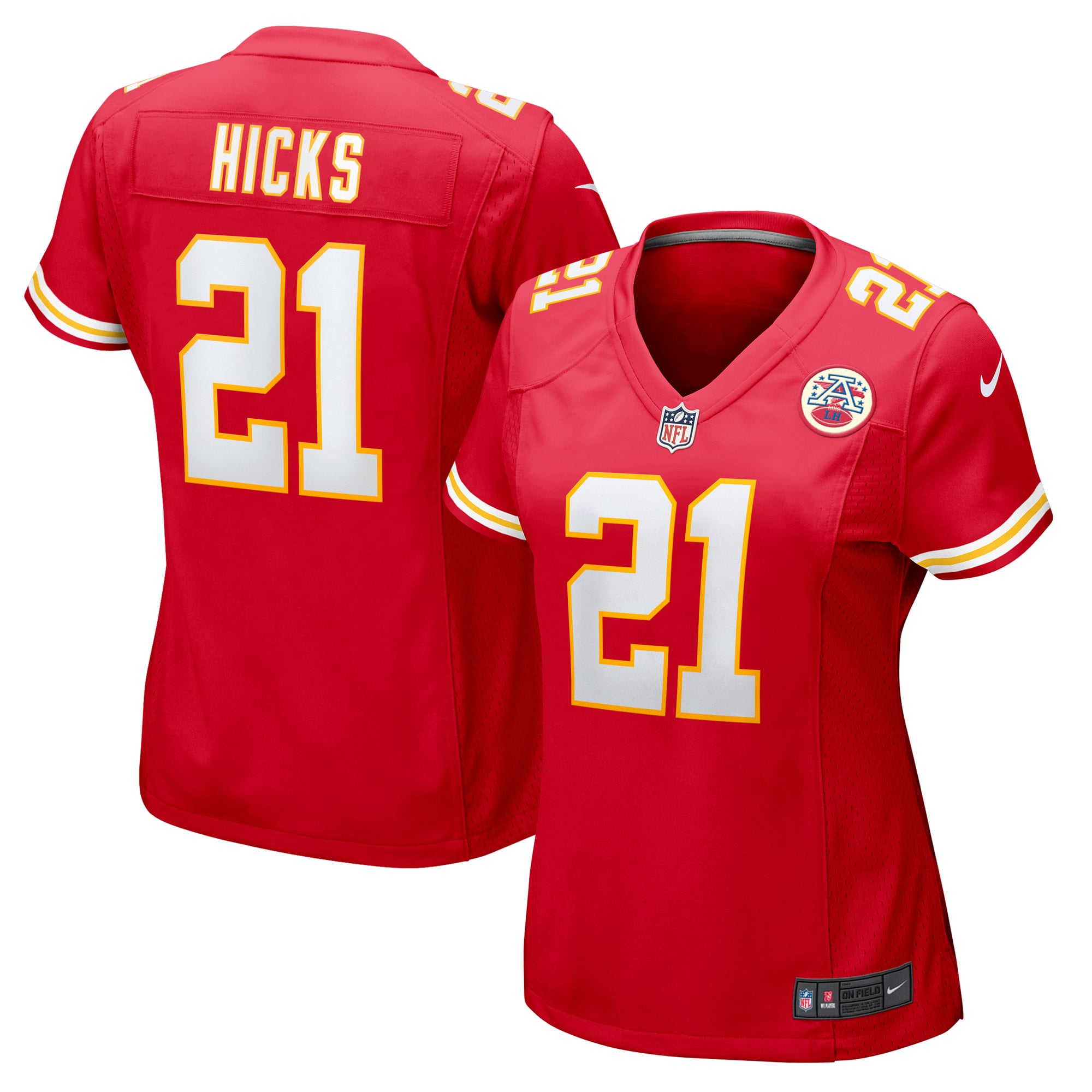 Jaden Hicks Kansas City Chiefs Women's Game Jersey - Red - Image 2