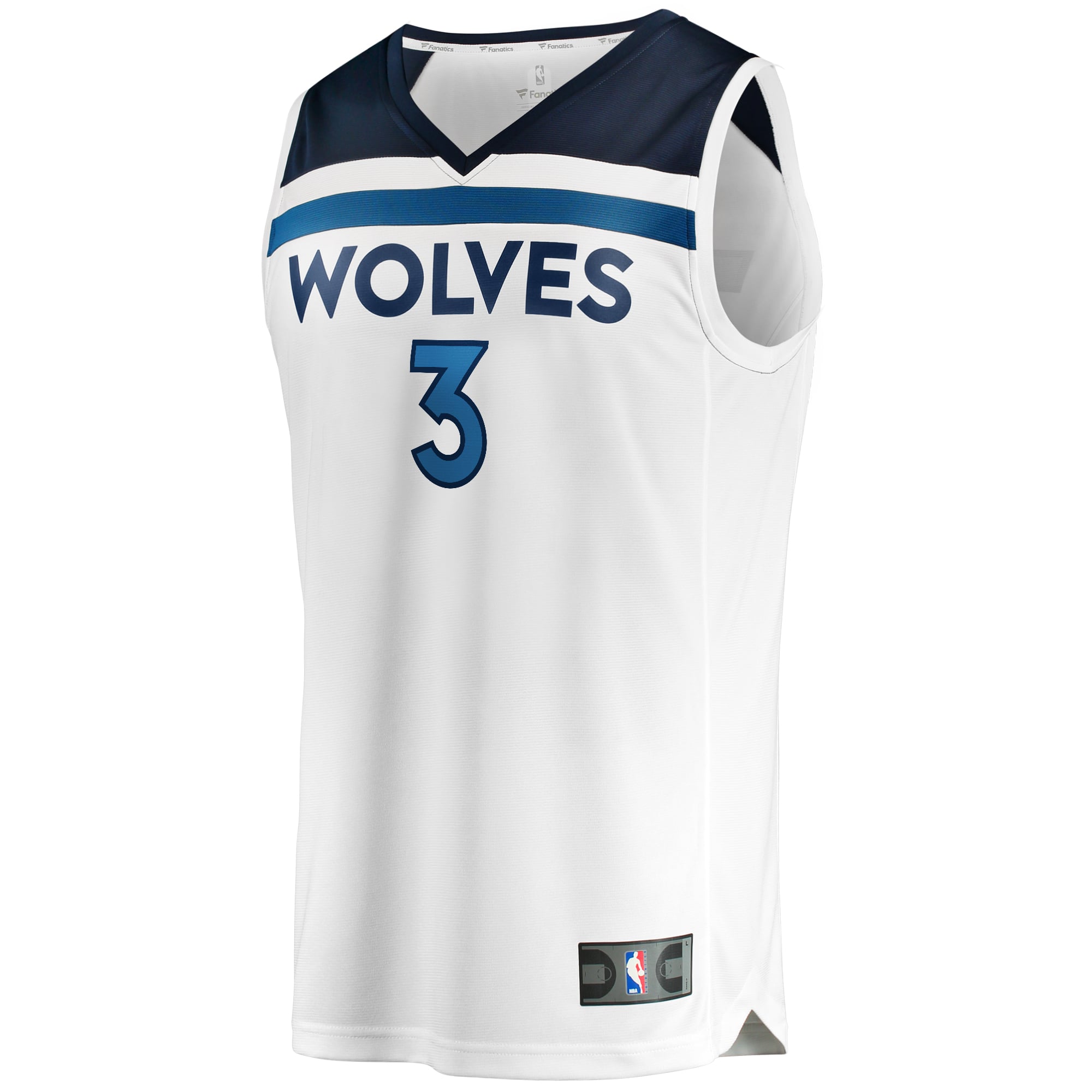 Jaden McDaniels Minnesota Timberwolves Fast Break Player Jersey - Association Edition - White - Image 3