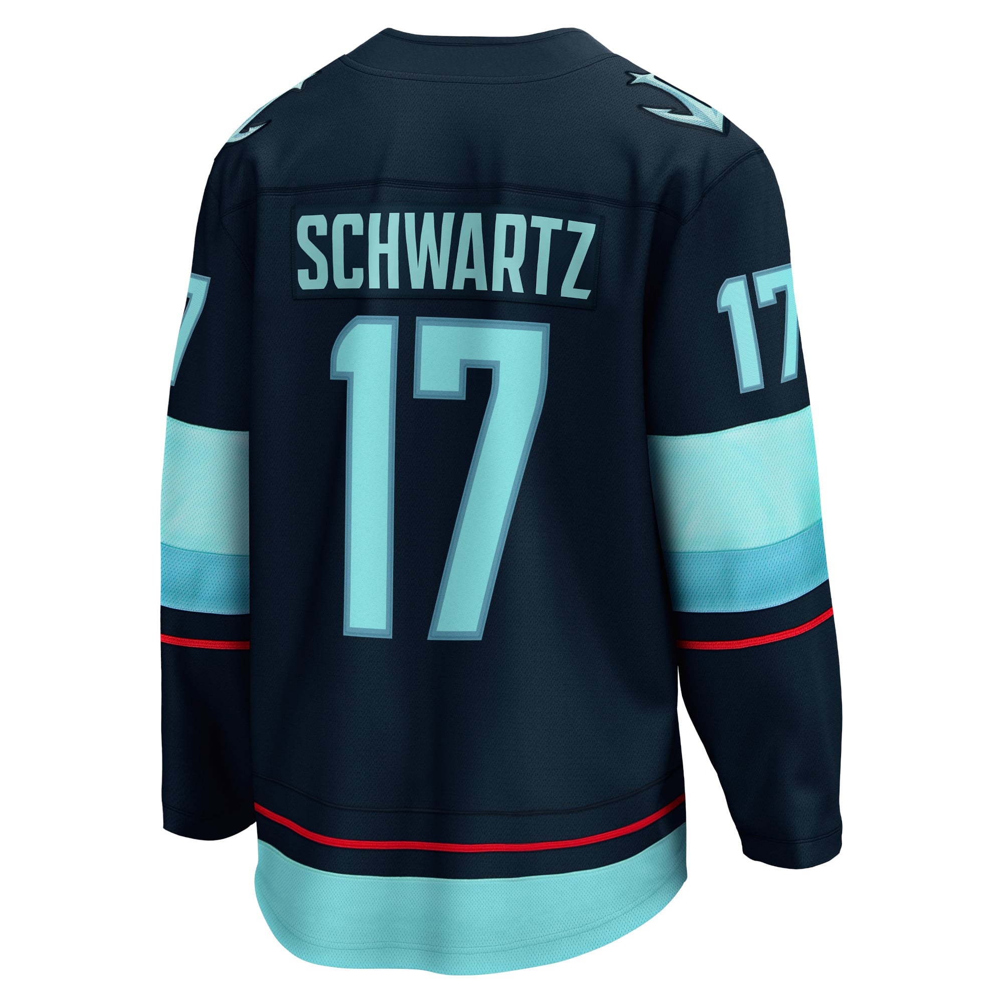 Jaden Schwartz Seattle Kraken Home Breakaway Player Jersey - Navy - Image 4