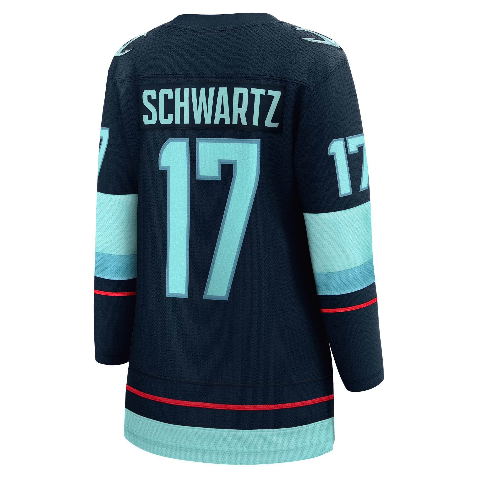 Jaden Schwartz Seattle Kraken Women's Home Breakaway Player Jersey - Navy - Image 4