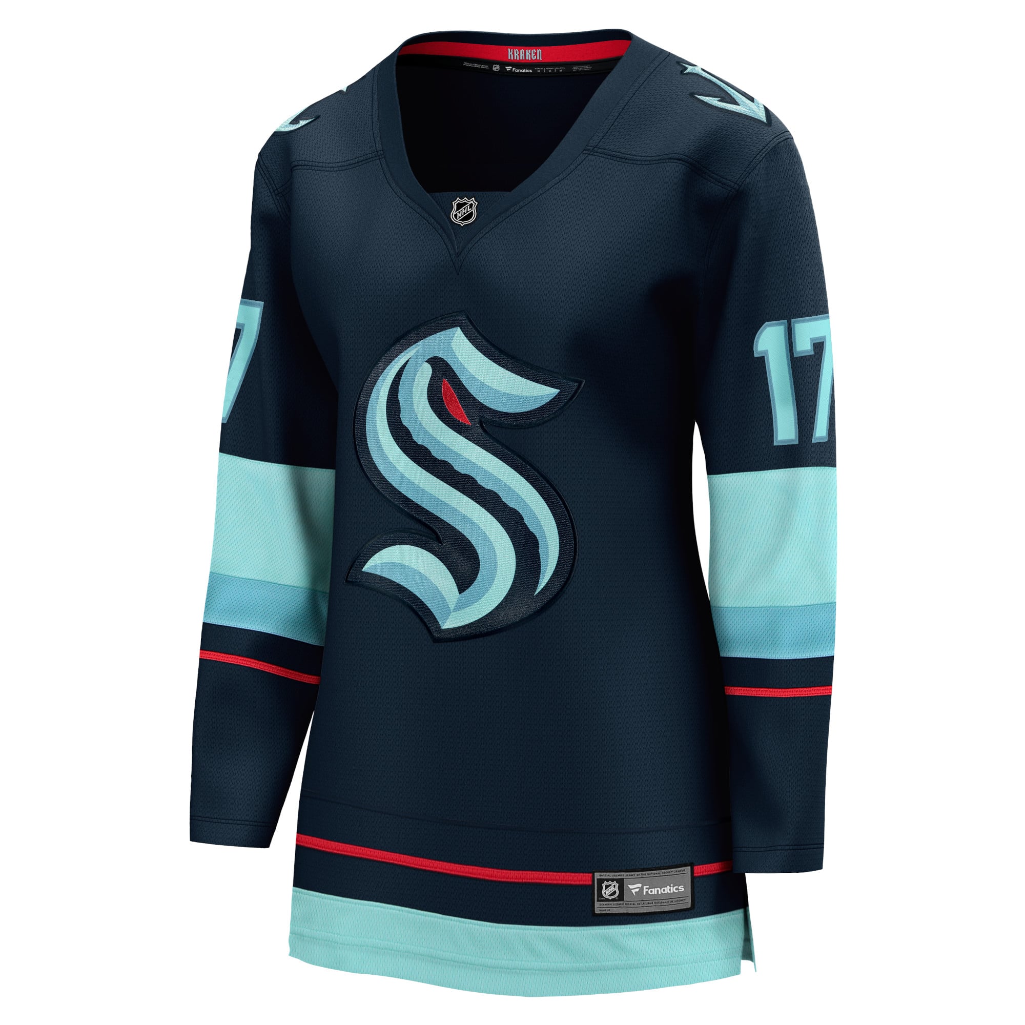 Jaden Schwartz Seattle Kraken Women's Home Breakaway Player Jersey - Navy - Image 3