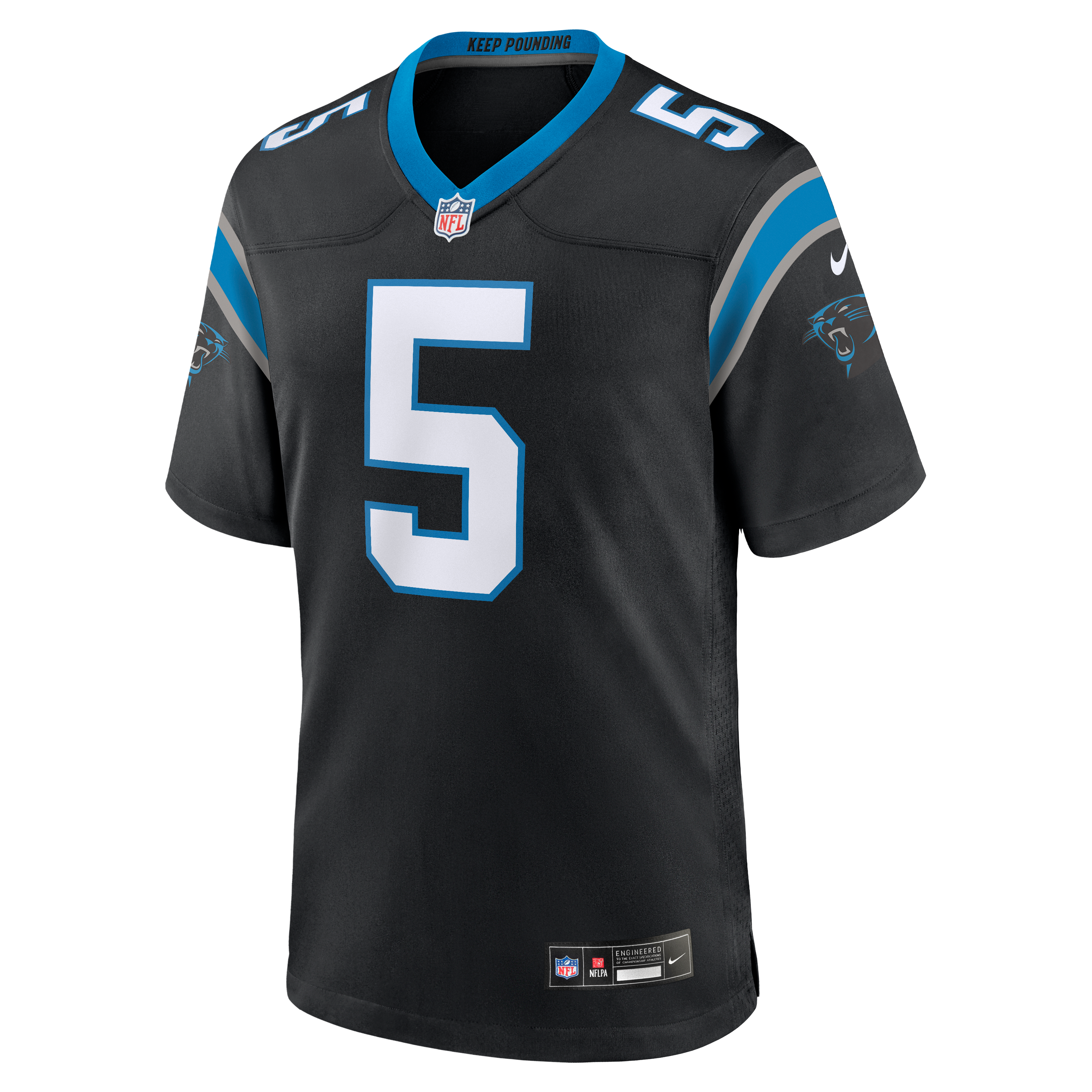 Jaelan Phillips Carolina Panthers Game Jersey - Black - Image 3