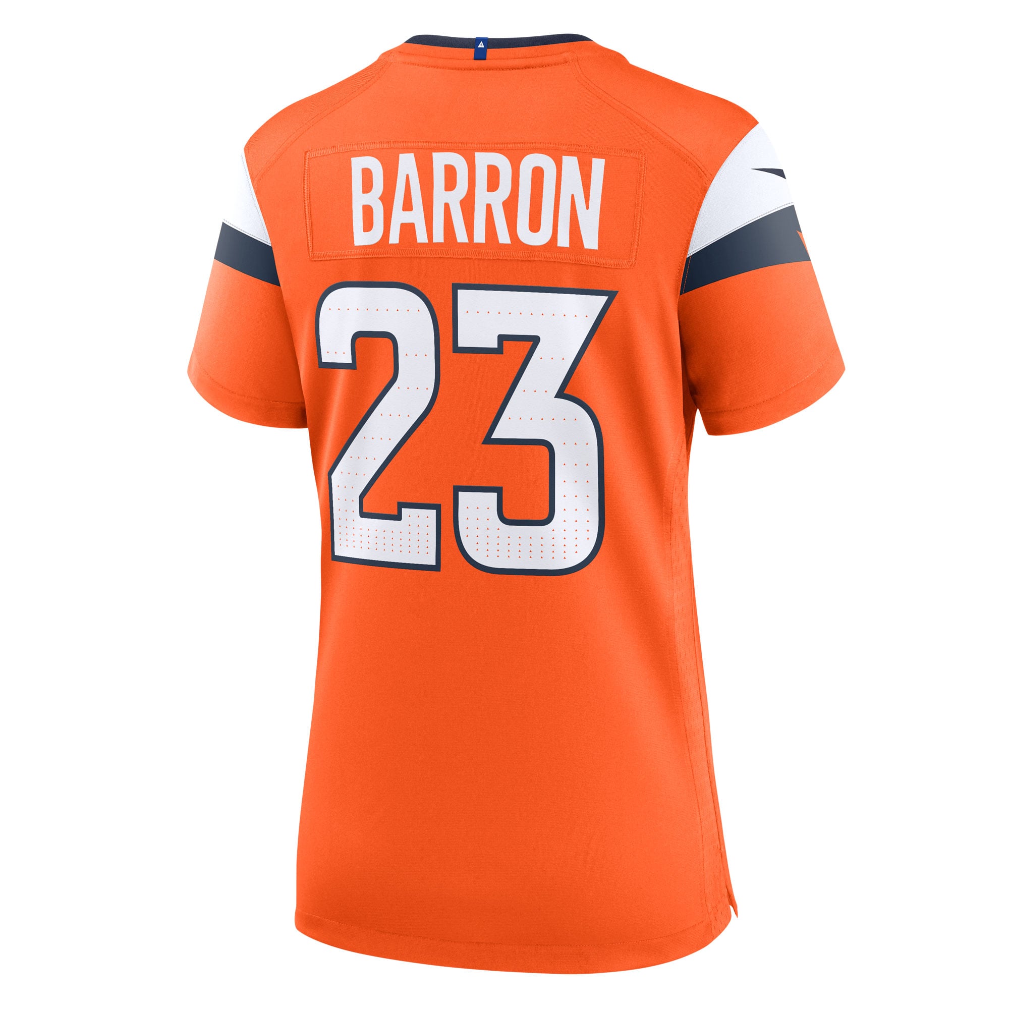 Jahdae Barron Denver Broncos Women's Team Game Jersey - Orange - Image 4