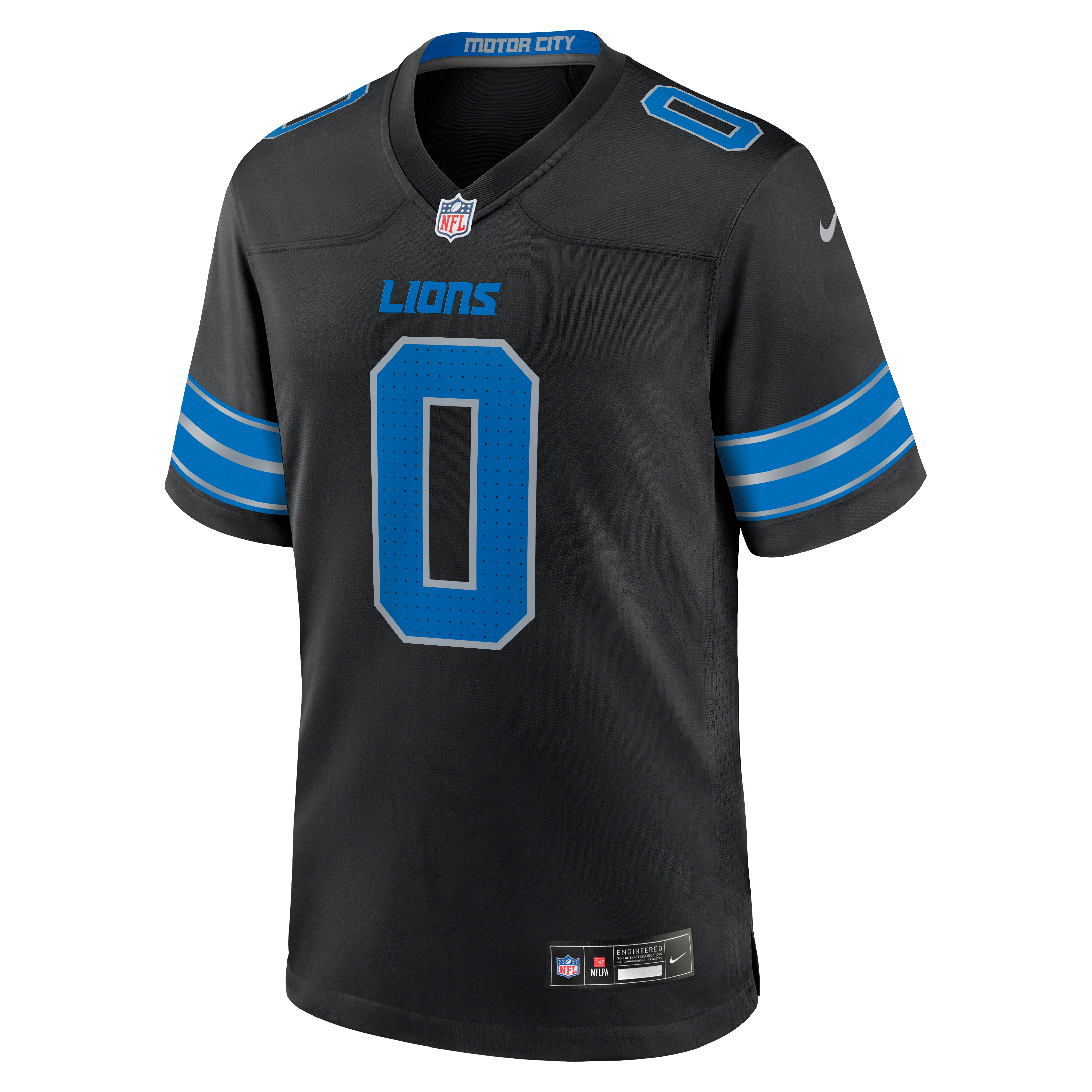 Jahmyr Gibbs Detroit Lions 2nd Alternate Game Player Jersey - Black - Image 8