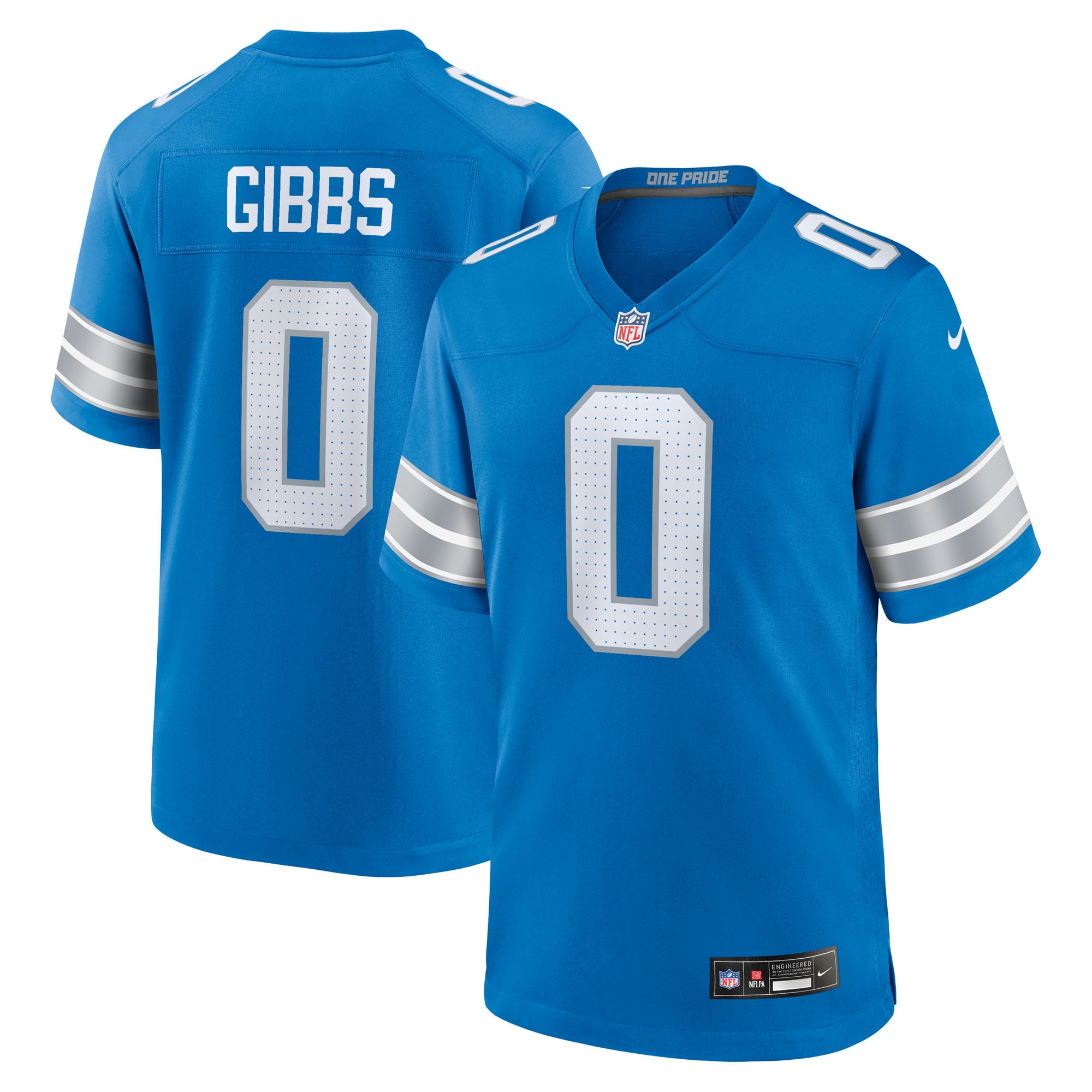 Jahmyr Gibbs Detroit Lions 2nd Alternate Game Player Jersey - Blue - Image 2
