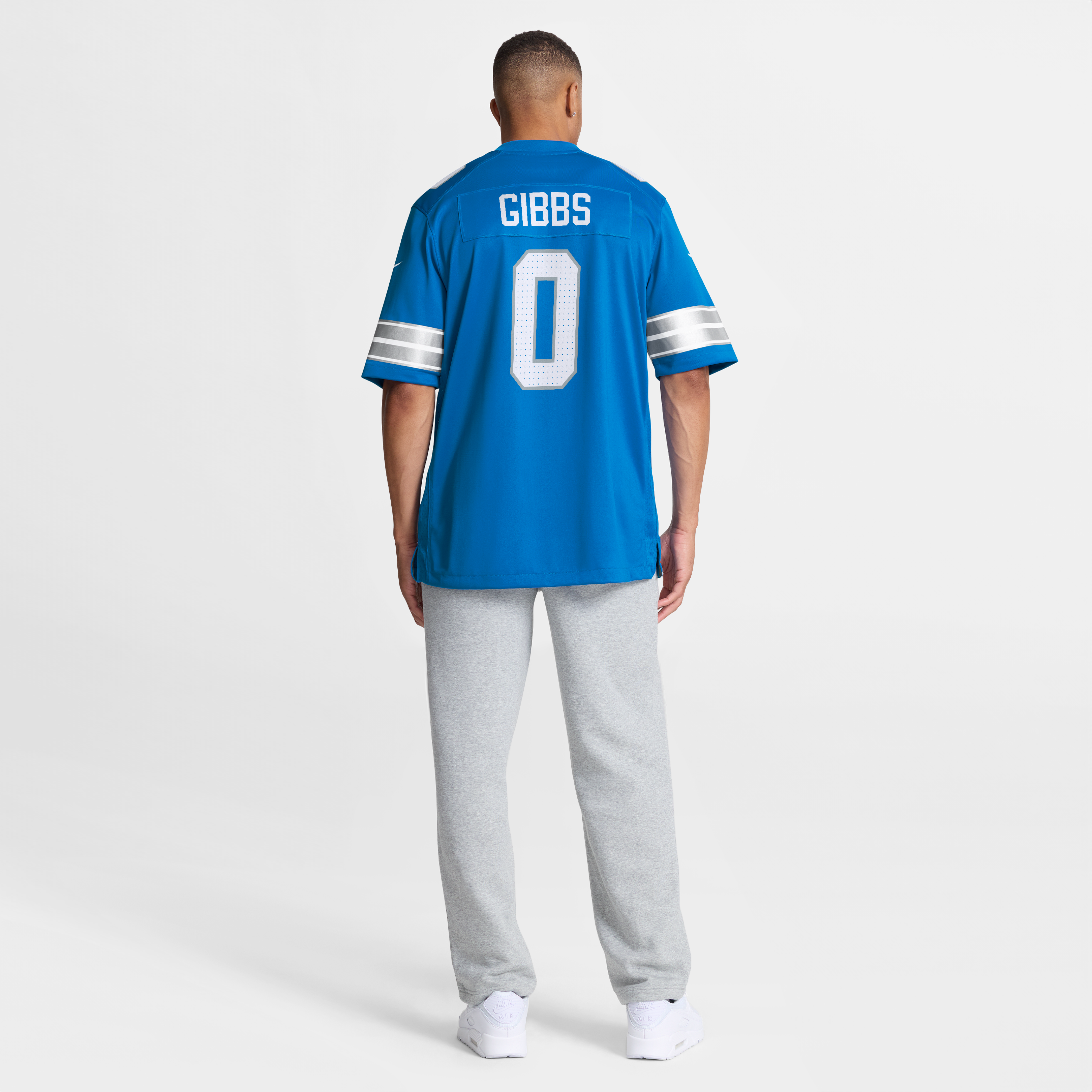 Jahmyr Gibbs Detroit Lions Game Player Jersey - Blue - Image 6