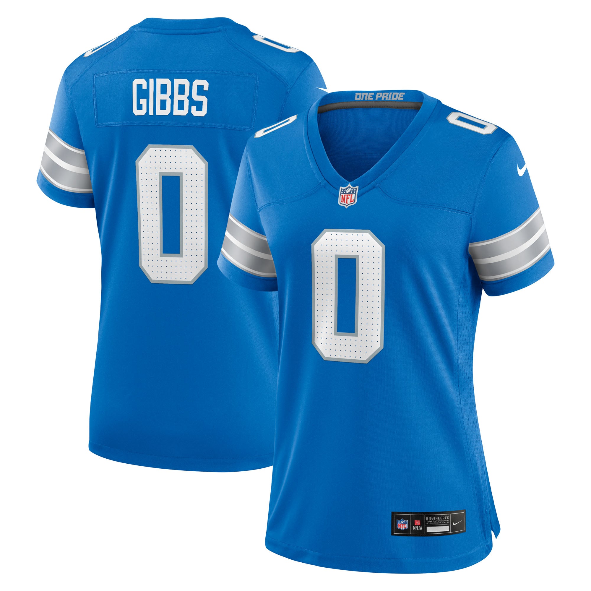 Jahmyr Gibbs Detroit Lions Women's 2nd Alternate Game Player Jersey - Blue - Image 2
