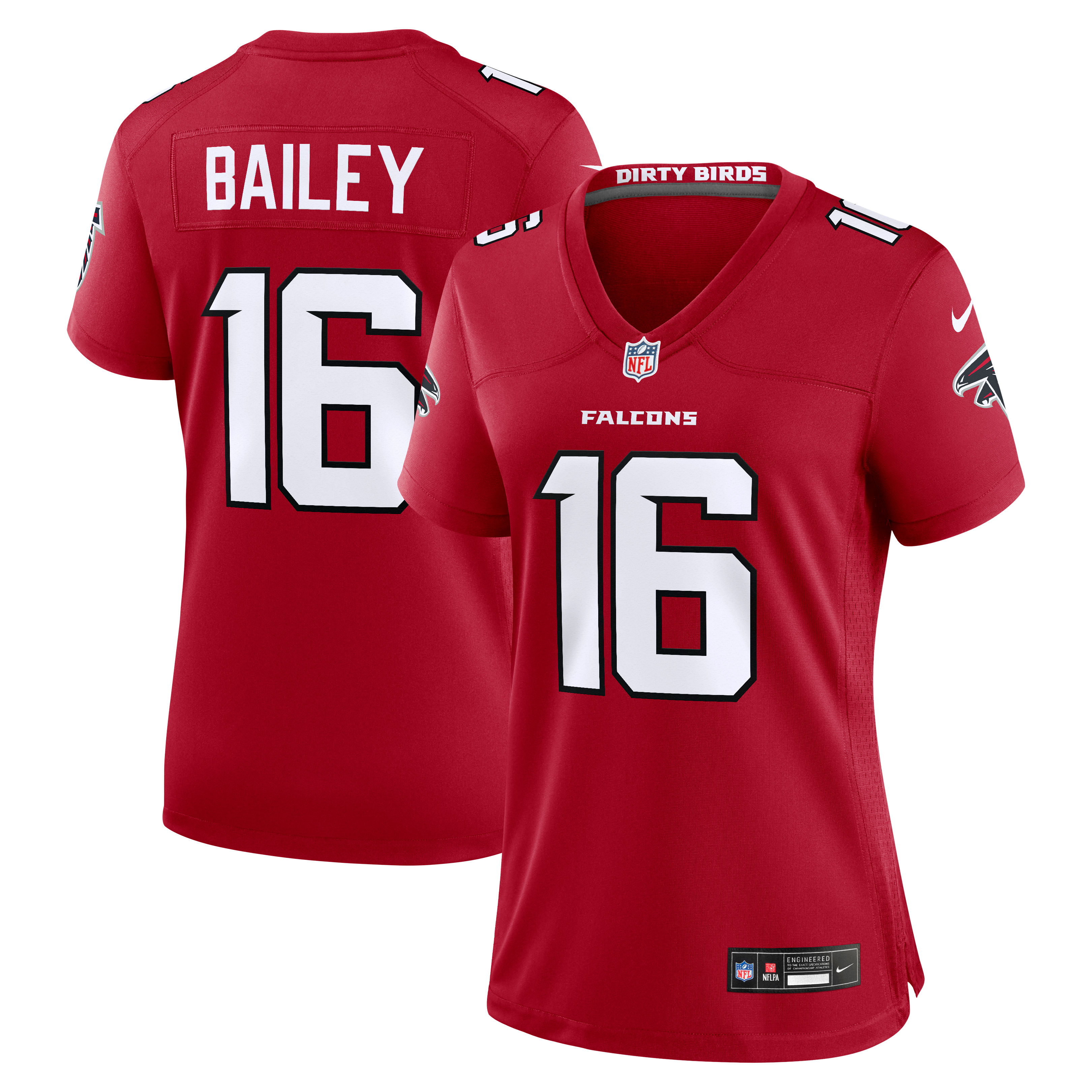 Jake Bailey Atlanta Falcons Women's Team Game Jersey - Red - Image 2