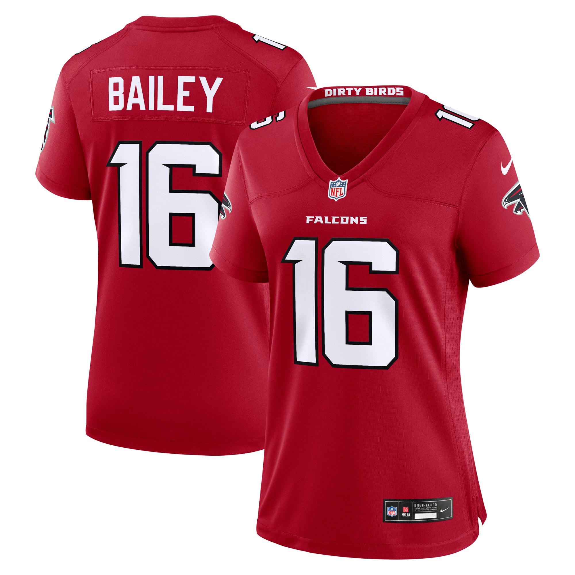 Jake Bailey Atlanta Falcons Women's Team Game Jersey - Red