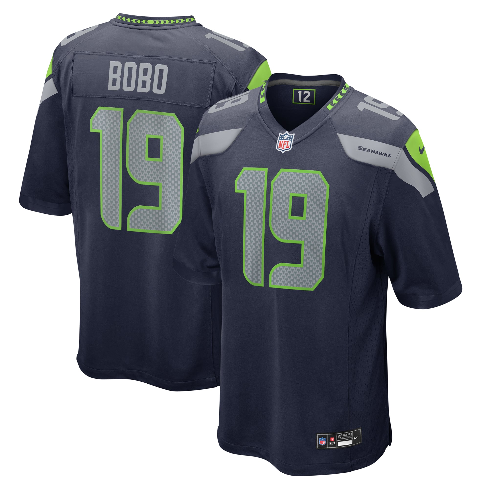 Jake Bobo Seattle Seahawks Game Jersey - College Navy - Image 2